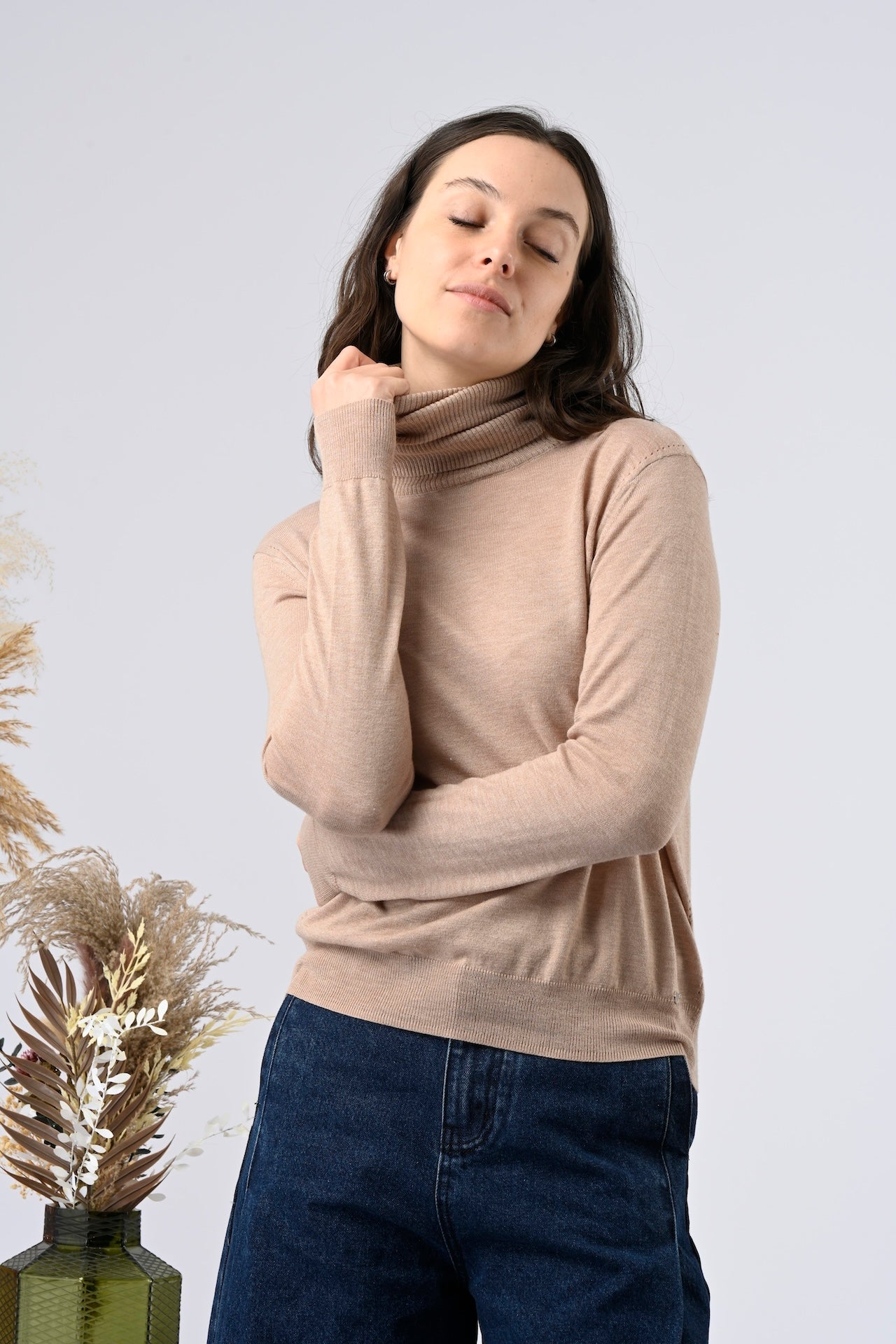 ORFEO long sleeve turtle neck jumper.