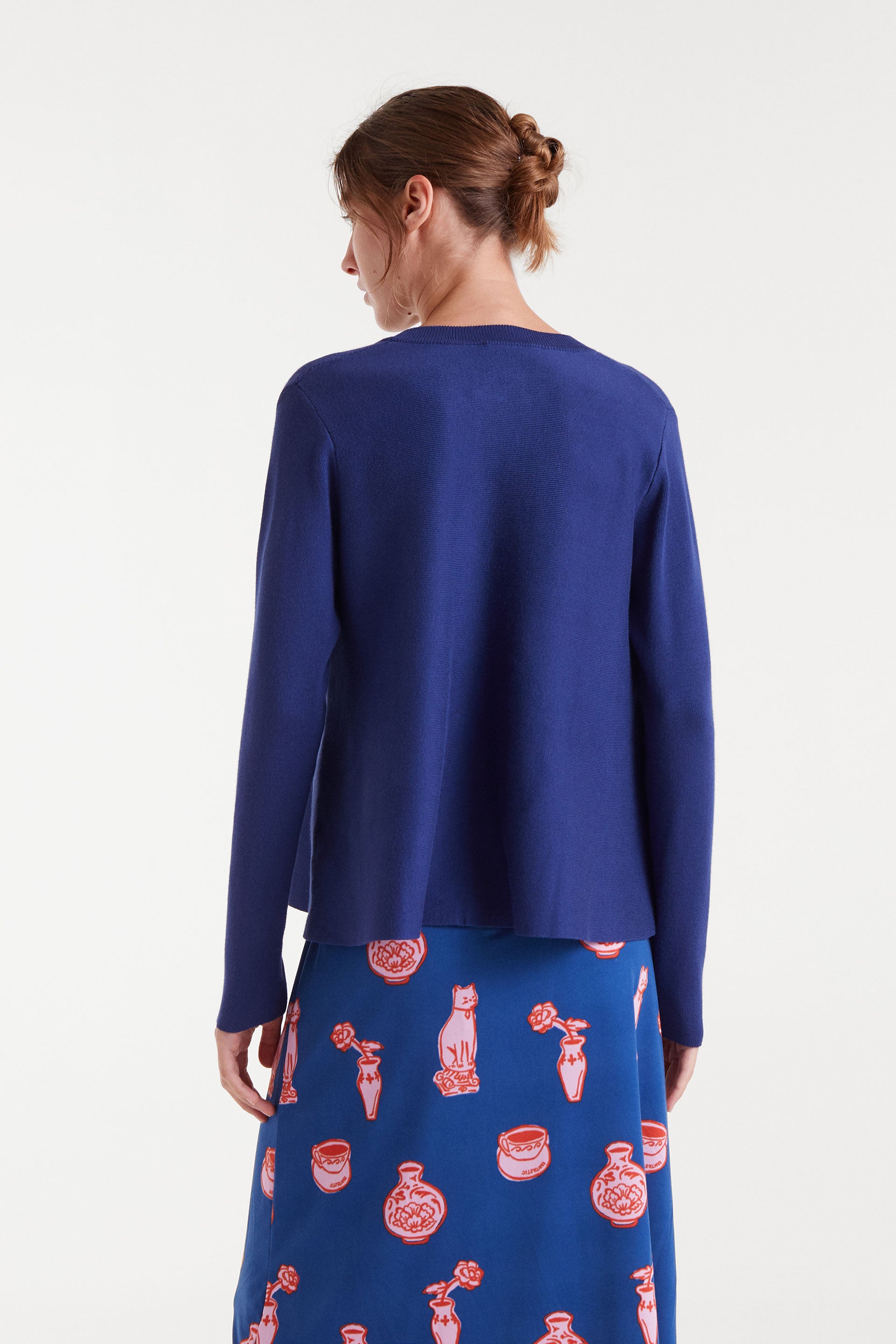 Pink Buttons Cardigan.