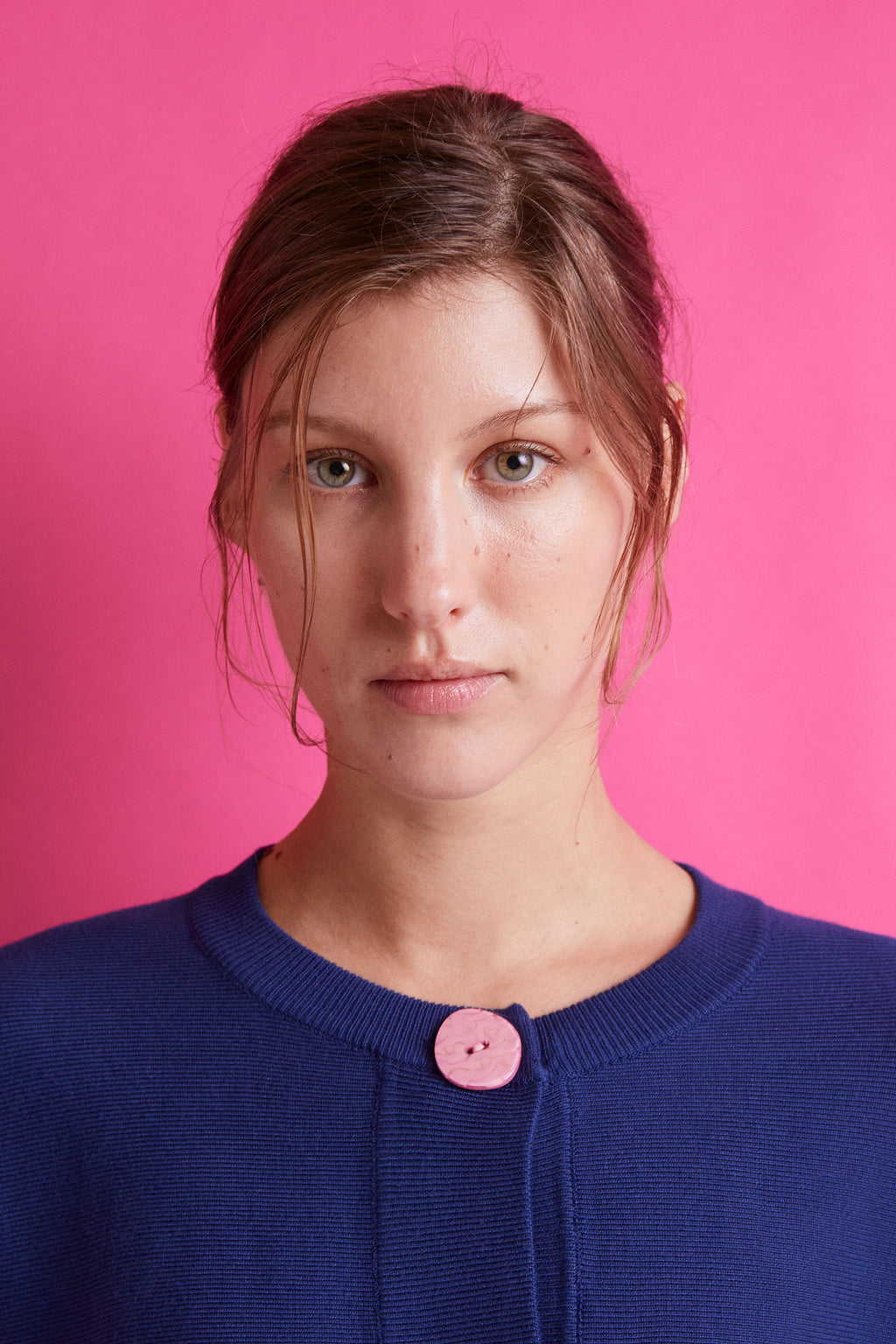 Pink Buttons Cardigan.