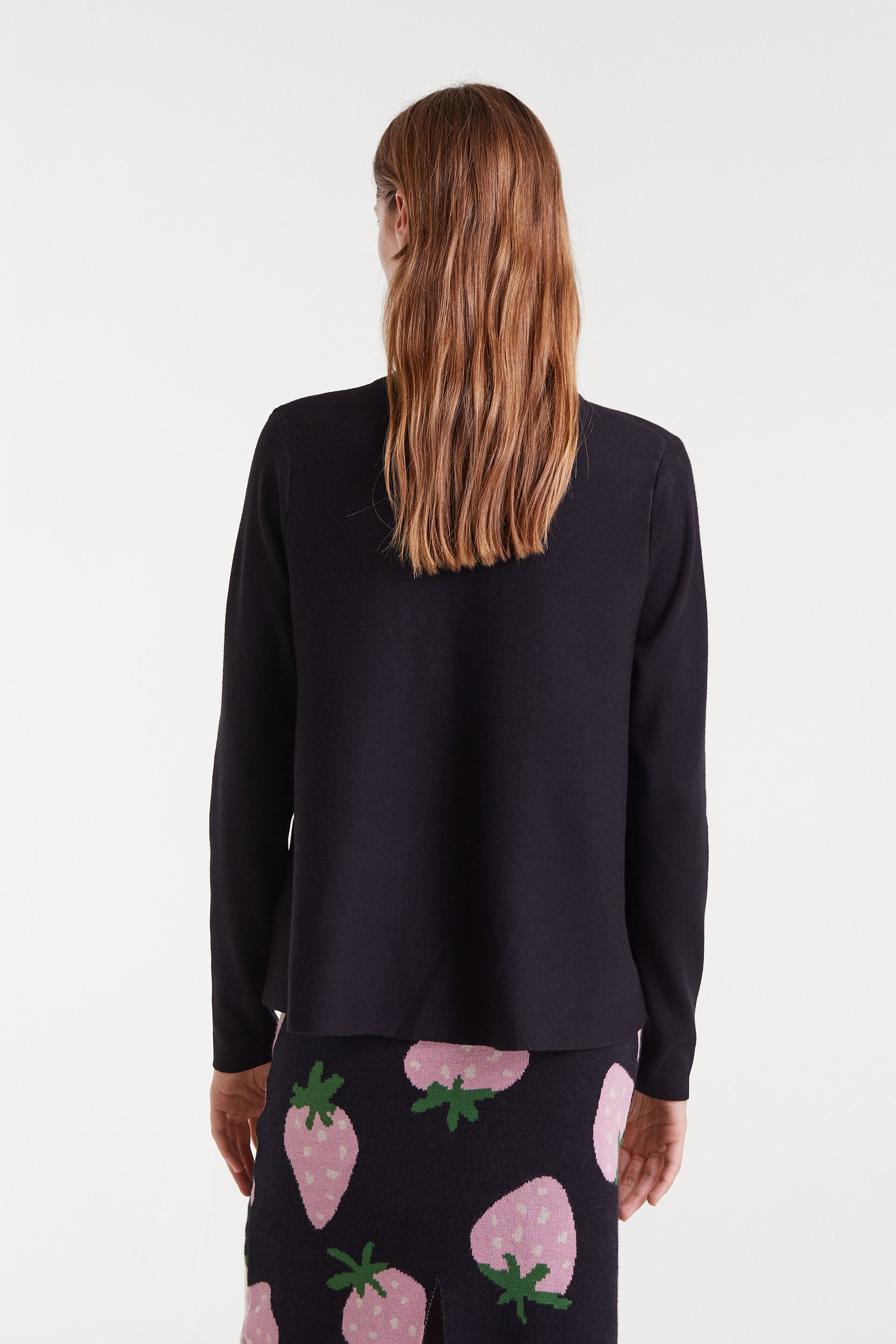 Black Buttoned Jumper.