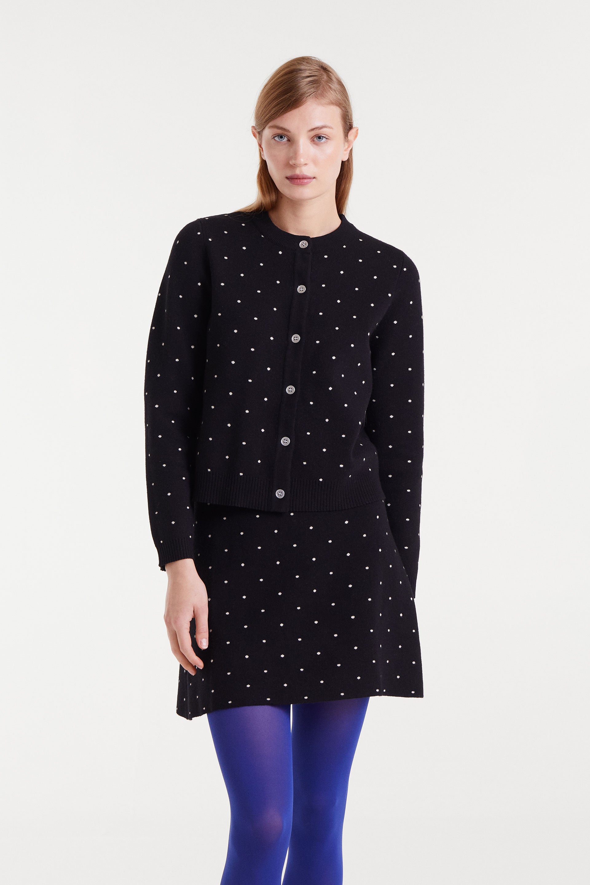 Polka Dots Buttoned Jumper.