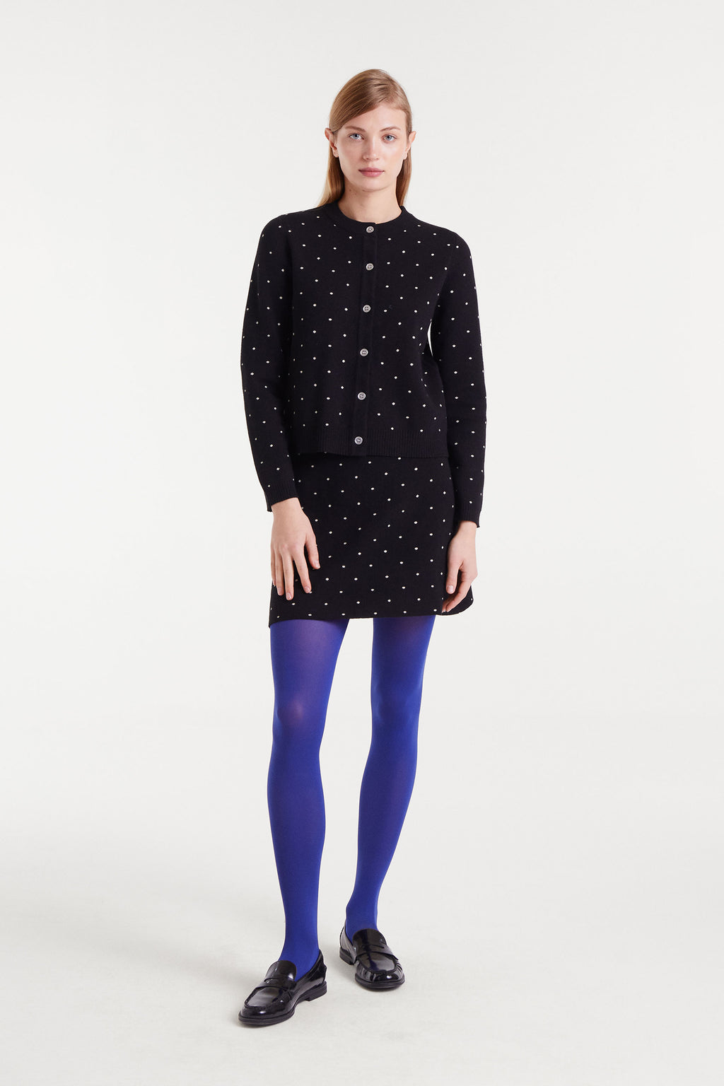 Polka Dots Buttoned Jumper.