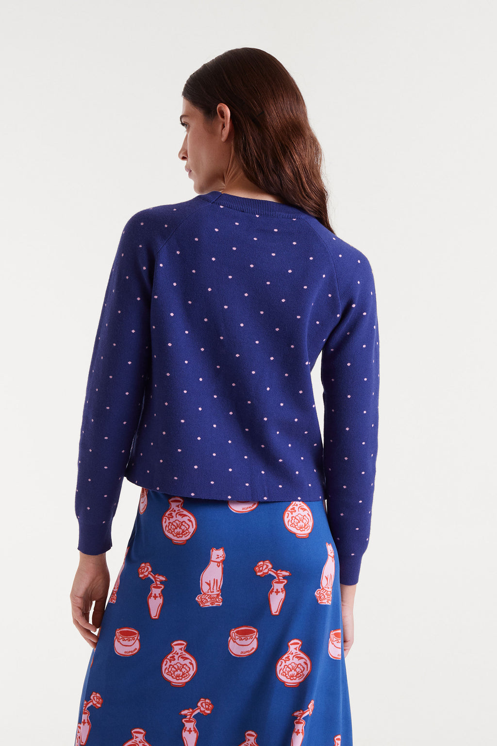 Navy Blue Knitted Jumper.