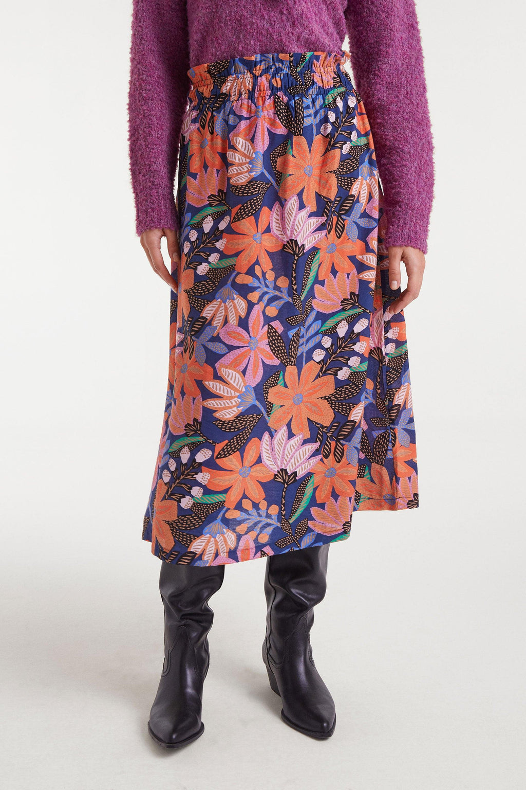 Floral Midi Skirt