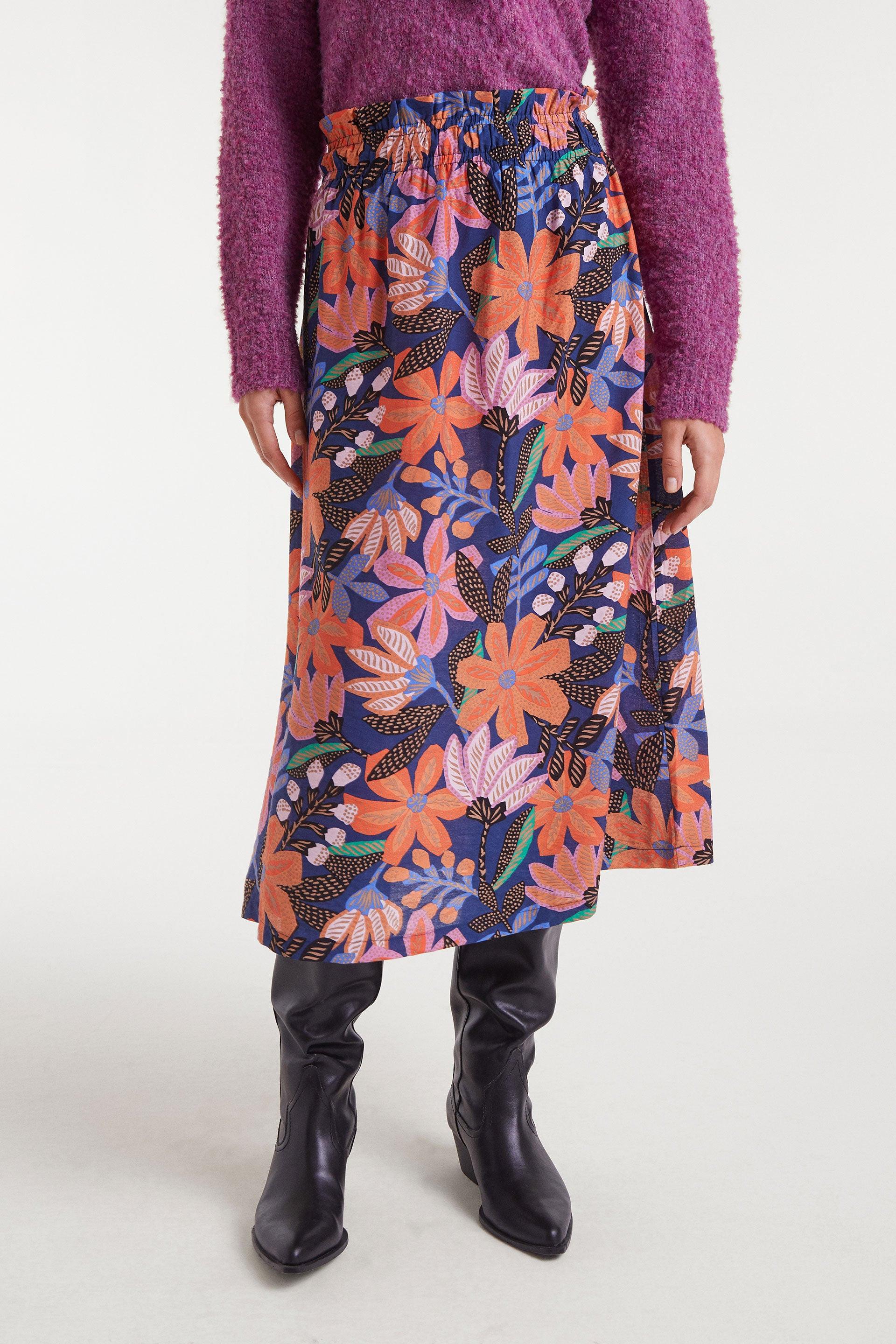 Floral Midi Skirt
