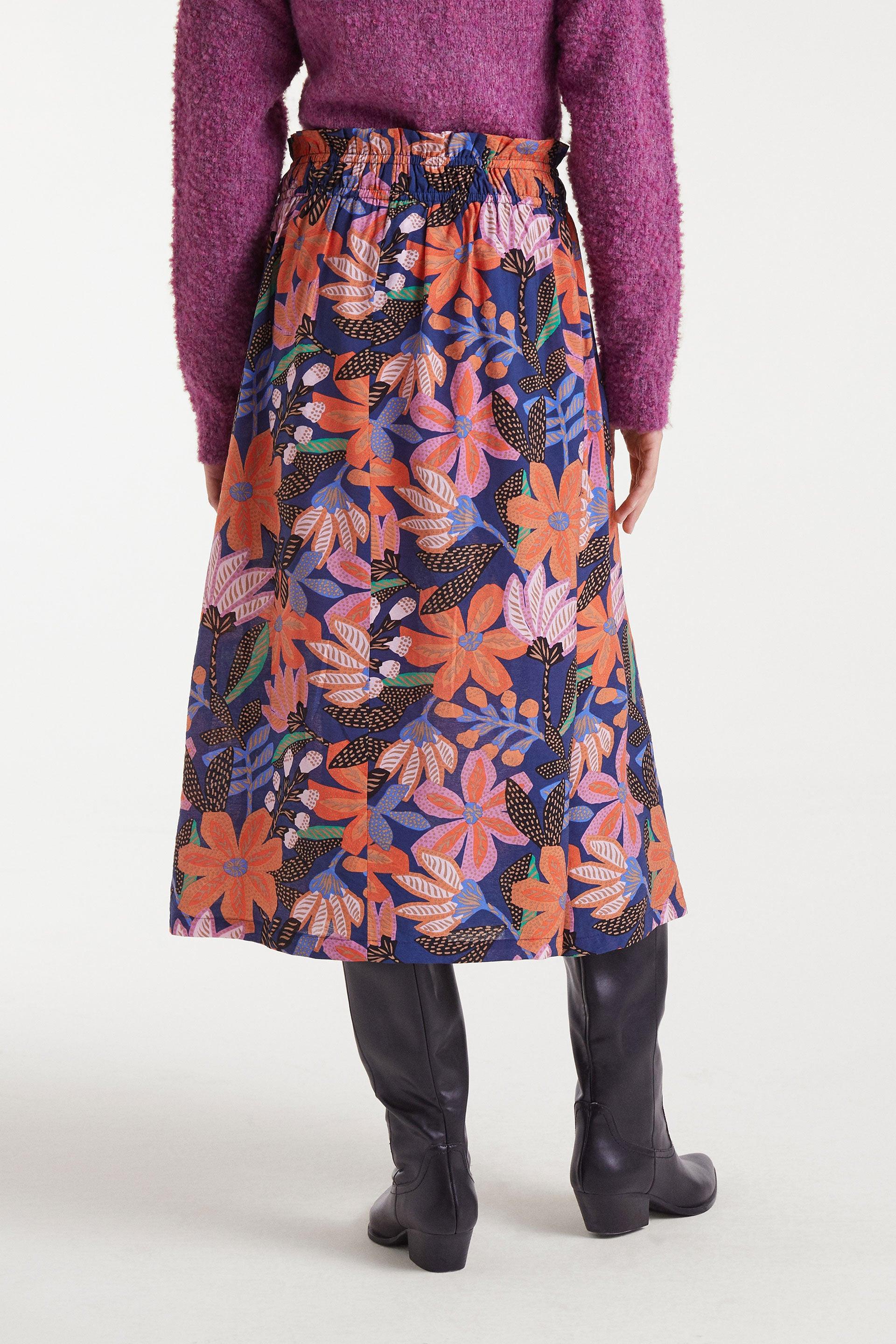 Floral Midi Skirt