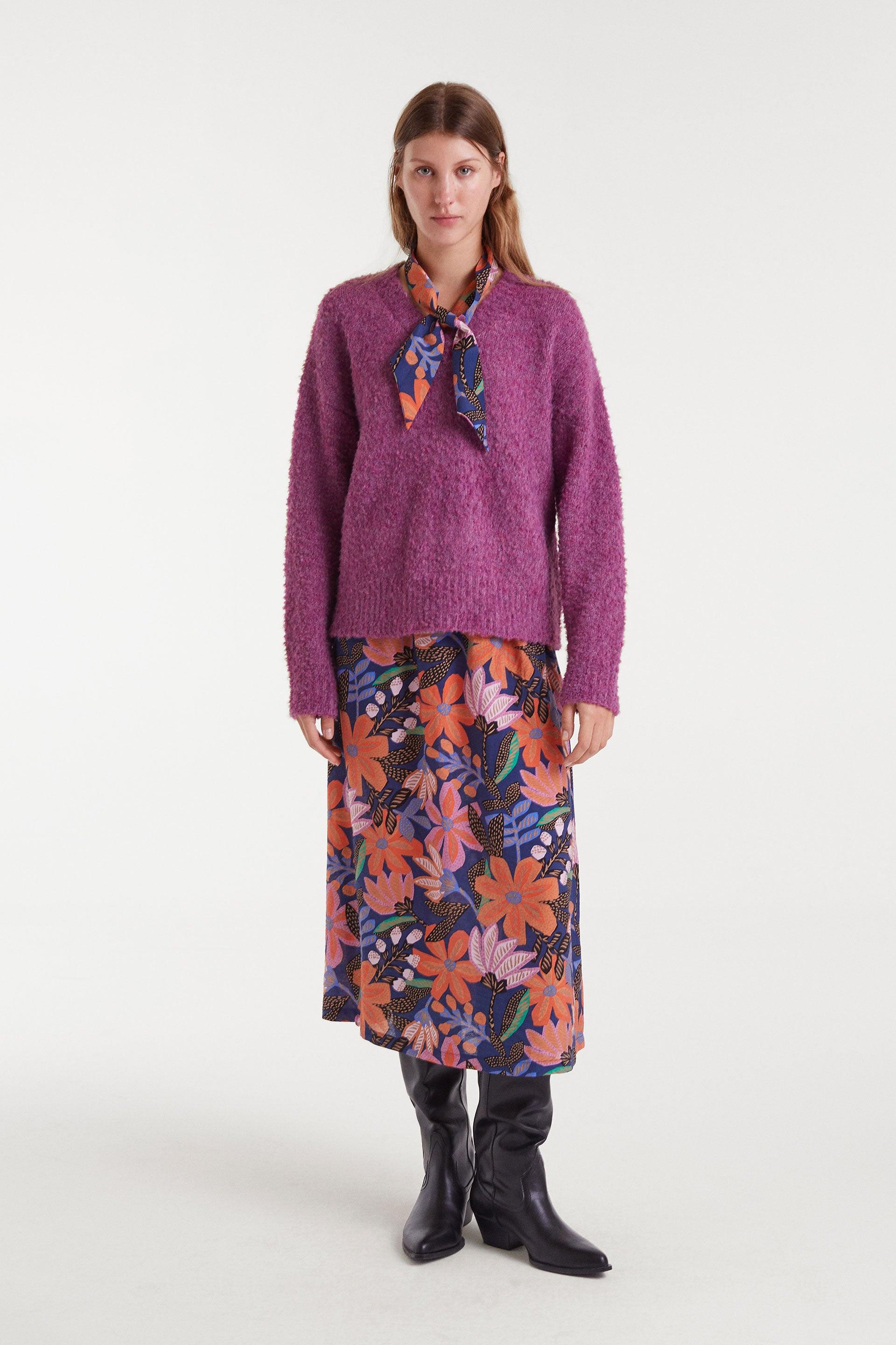 Floral Midi Skirt