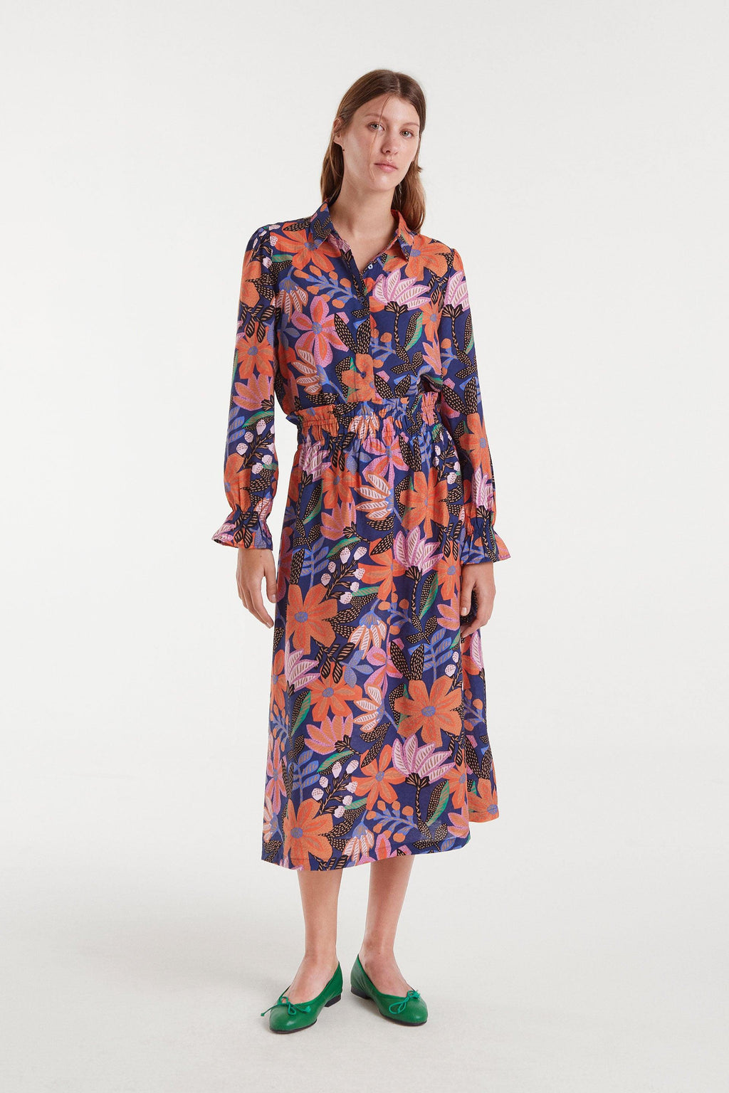 Floral Print Long Sleeve Shirt