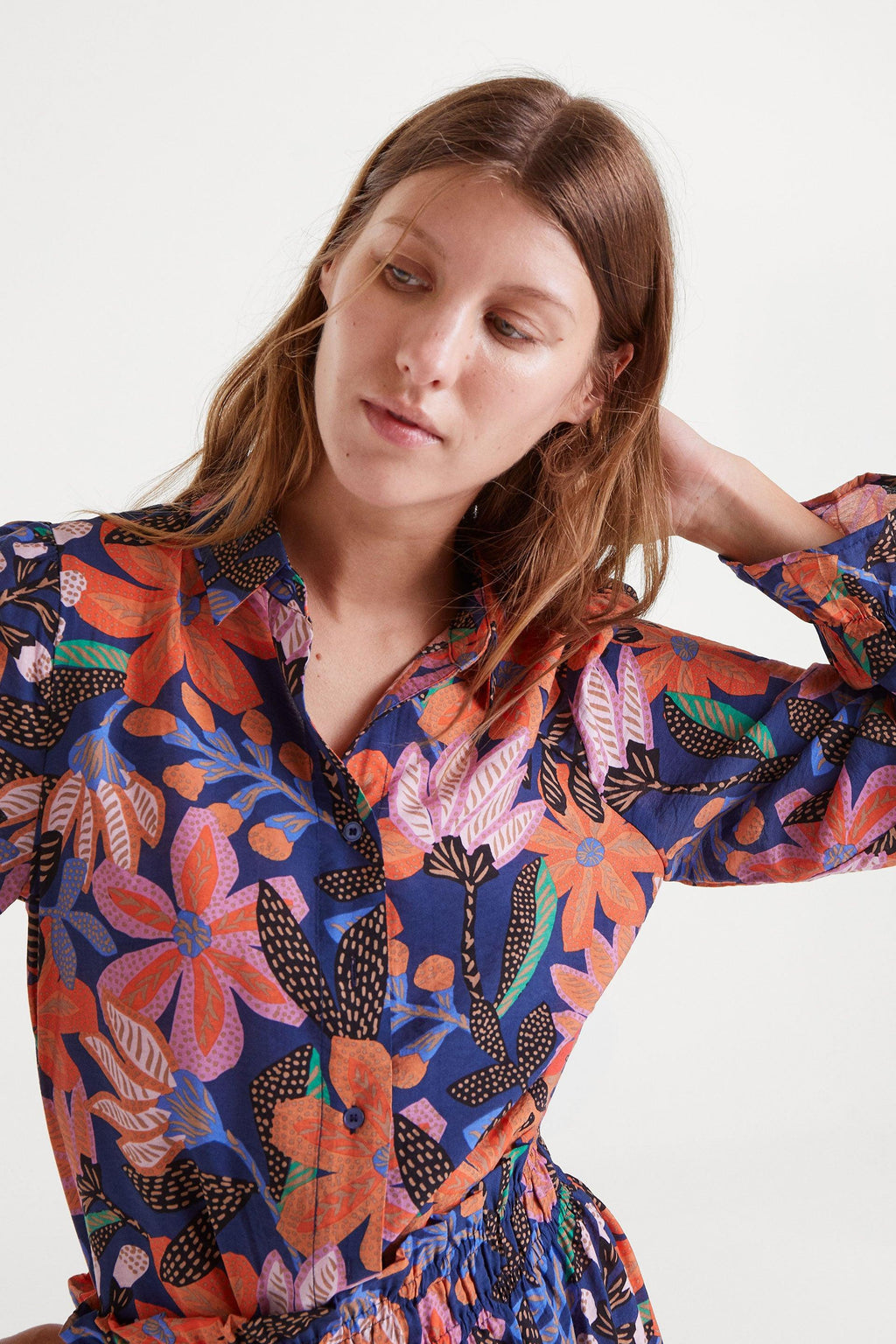 Floral Print Long Sleeve Shirt