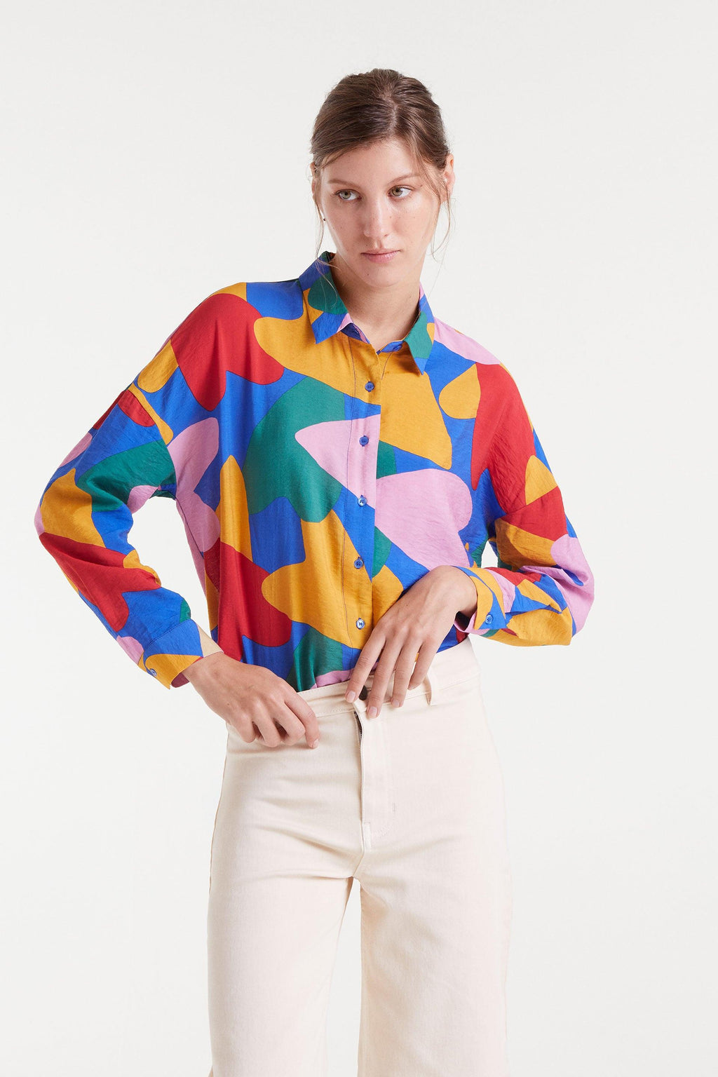 Heart Pattern Long Sleeve Shirt