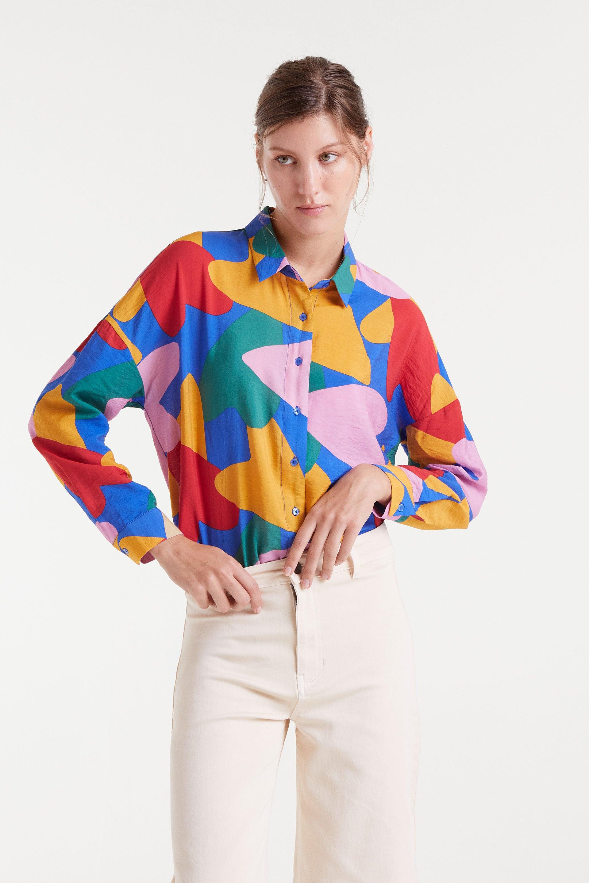 Heart Pattern Long Sleeve Shirt