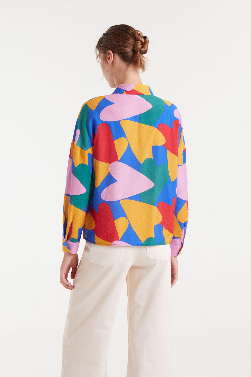 Heart Pattern Long Sleeve Shirt