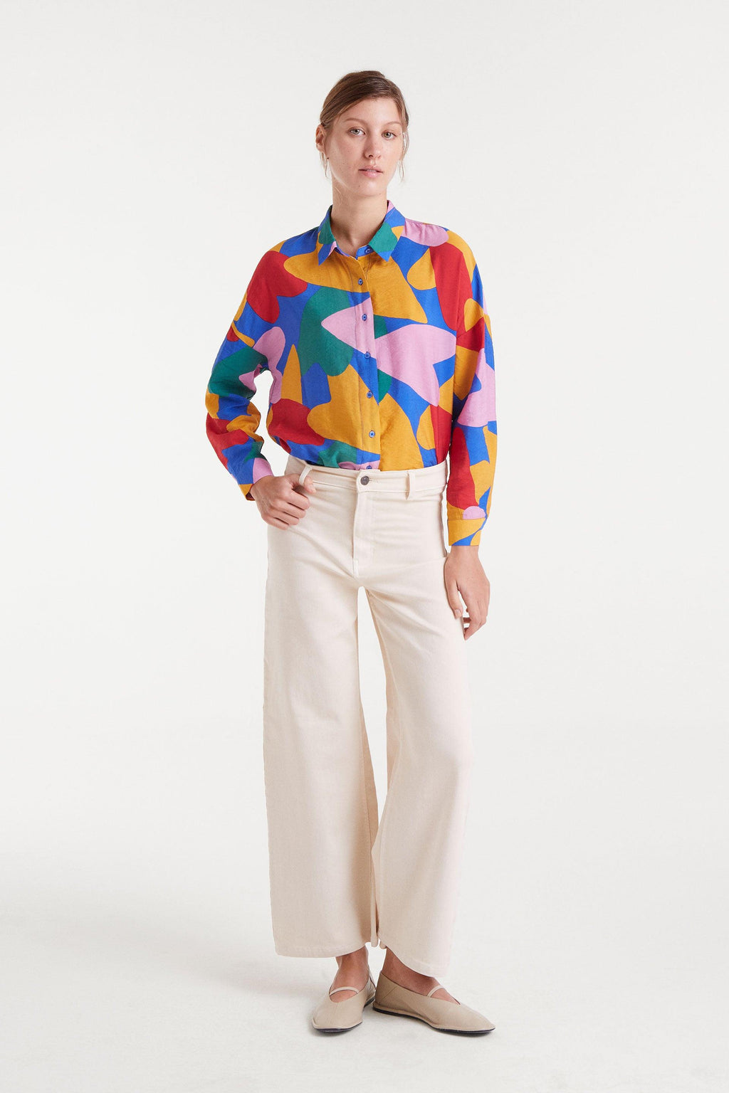 Heart Pattern Long Sleeve Shirt