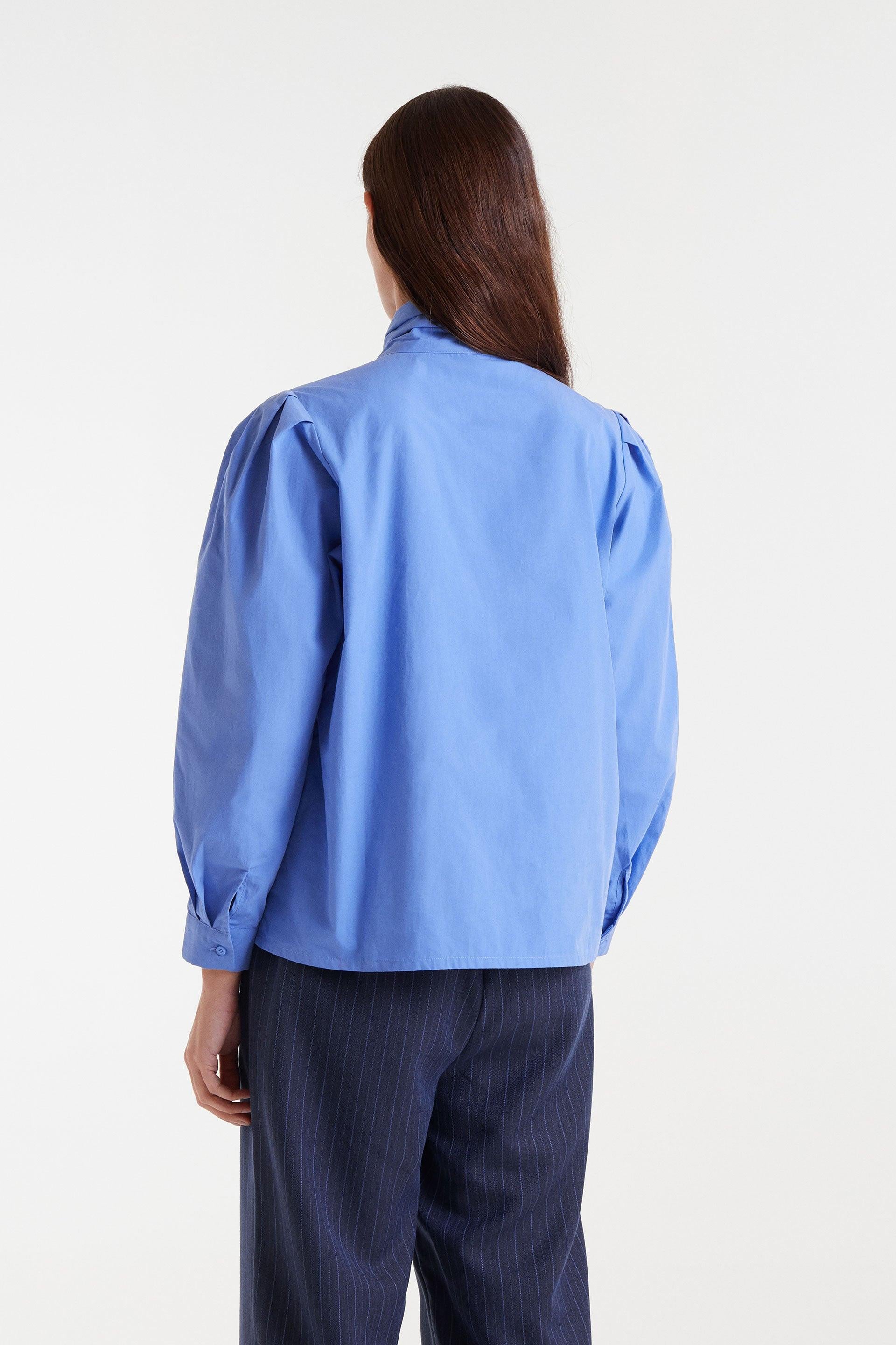 Sky Blue Bow Shirt