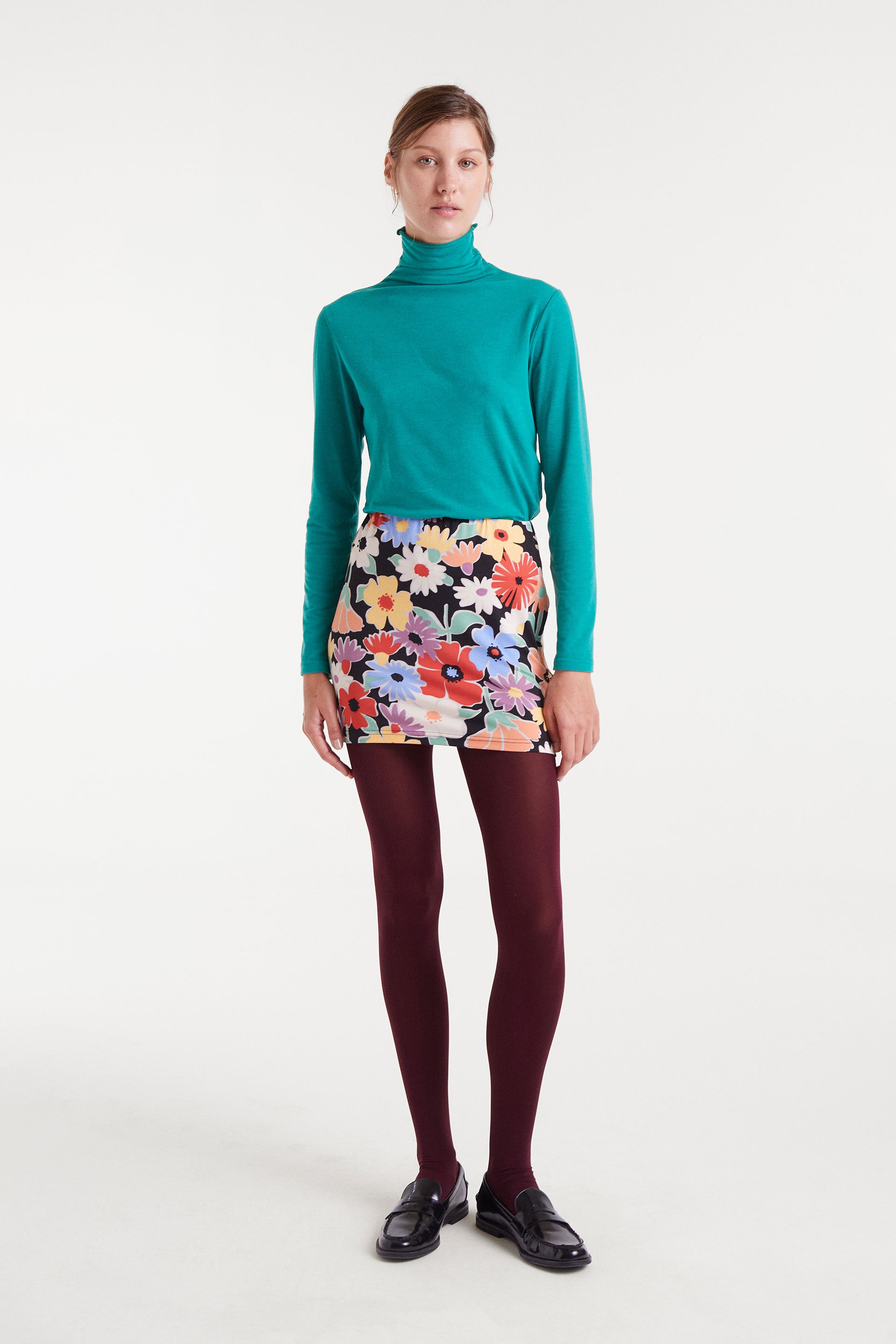 Short Floral Skirt