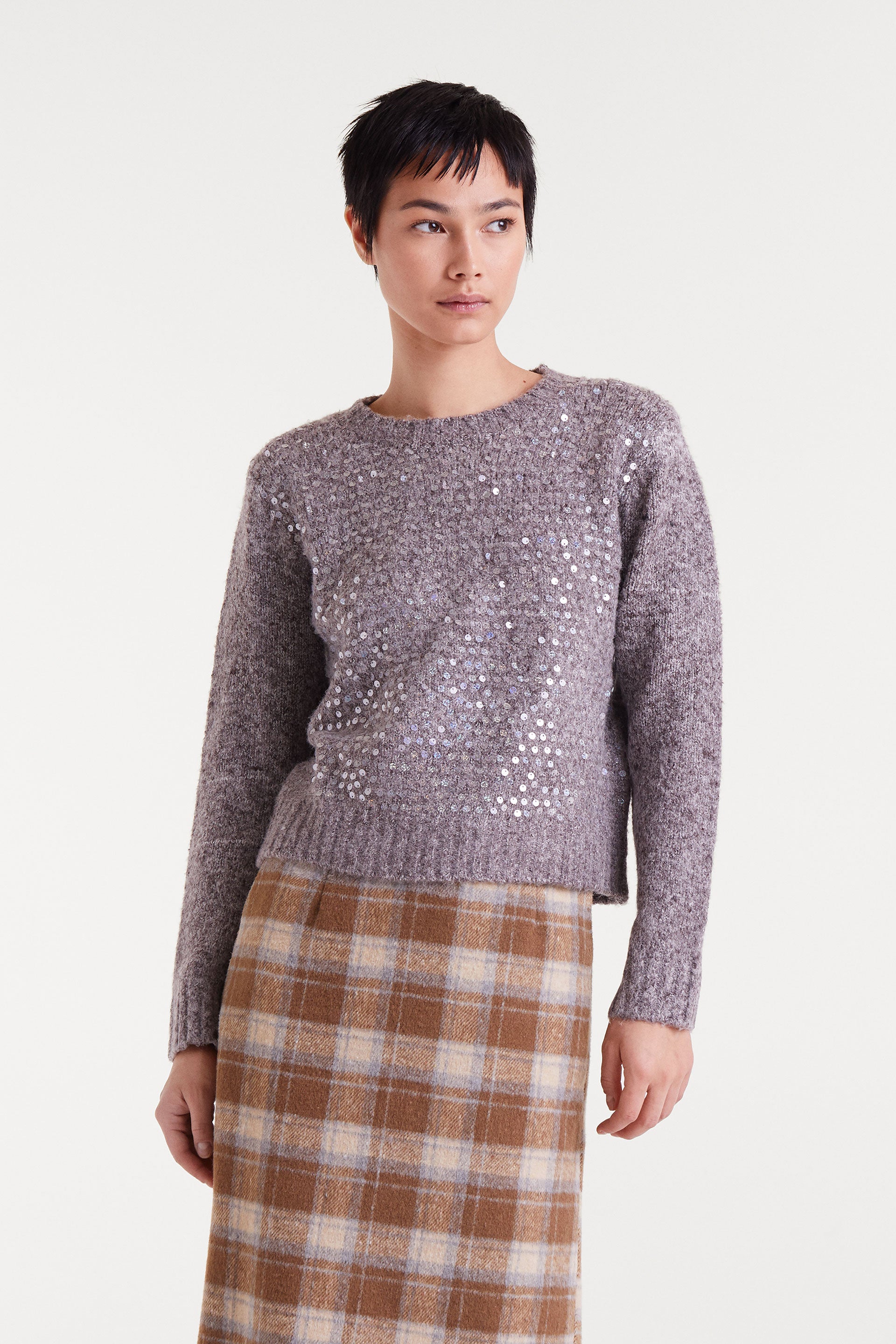Brown Knit Sweater