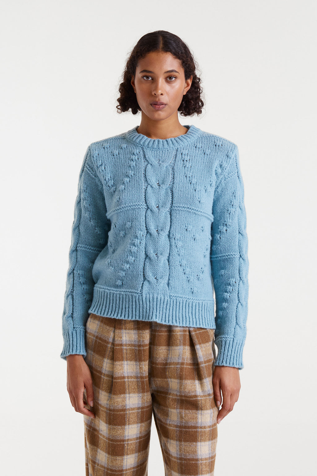 Blue Knit Sweater