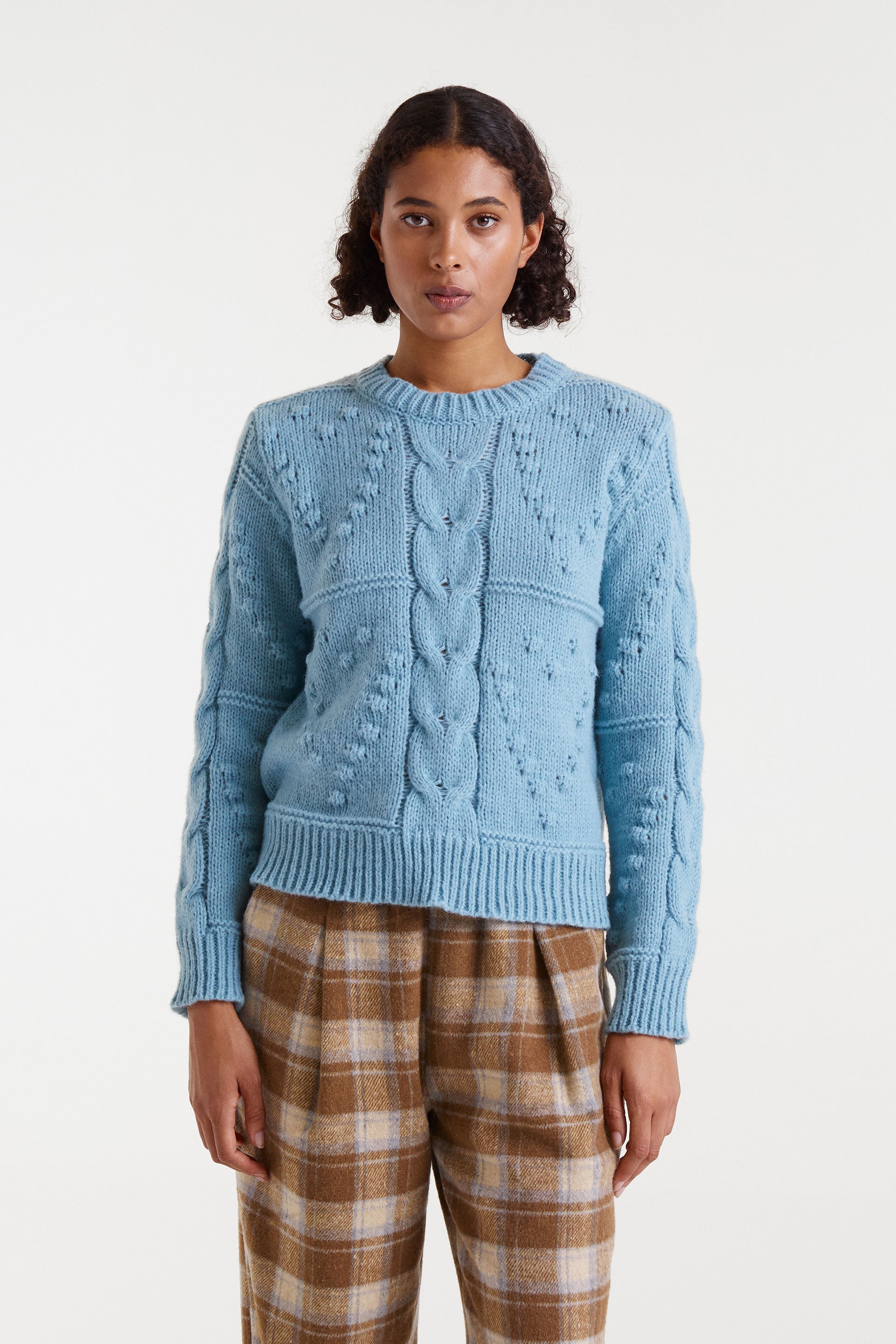 Blue Knit Sweater