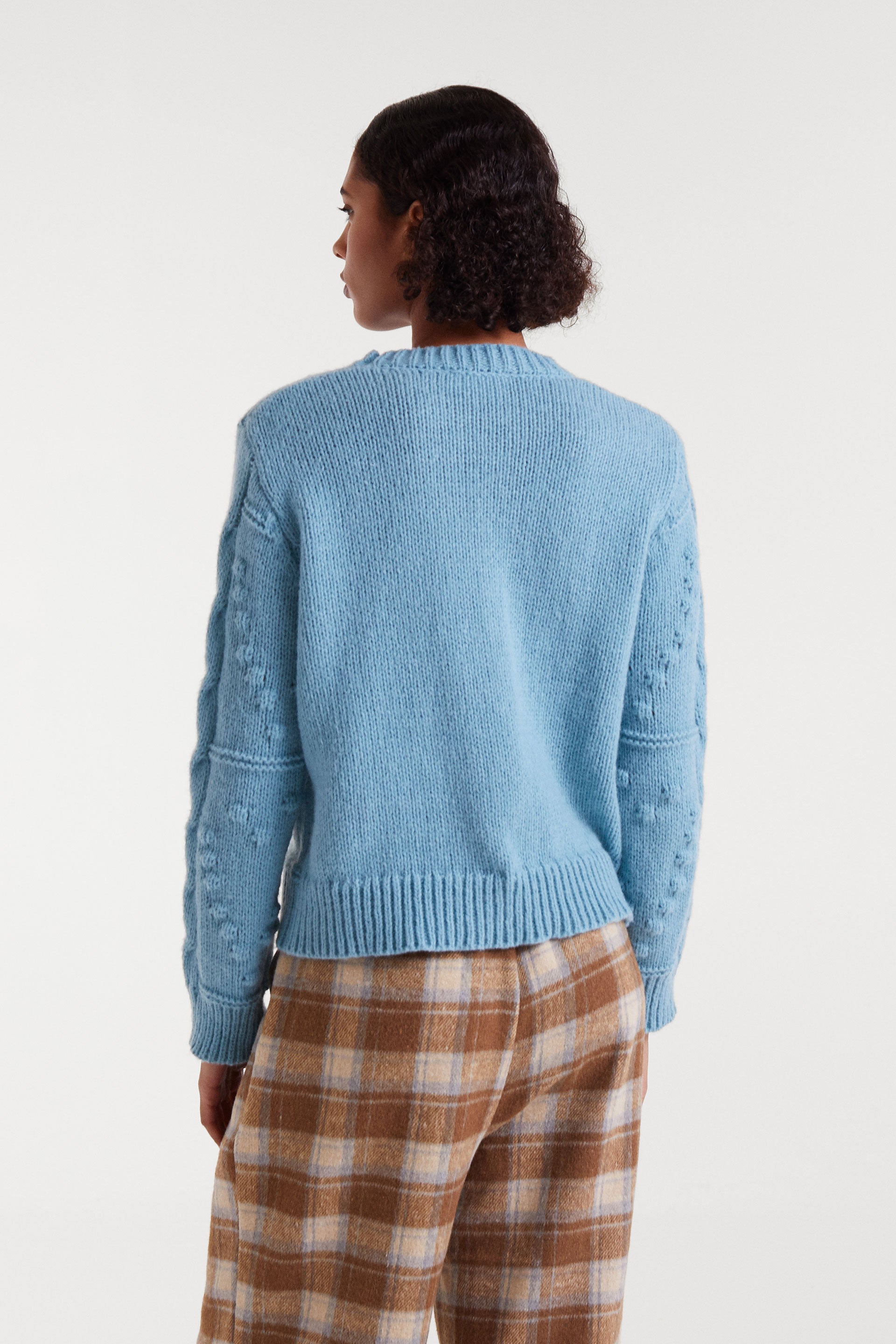 Blue Knit Sweater