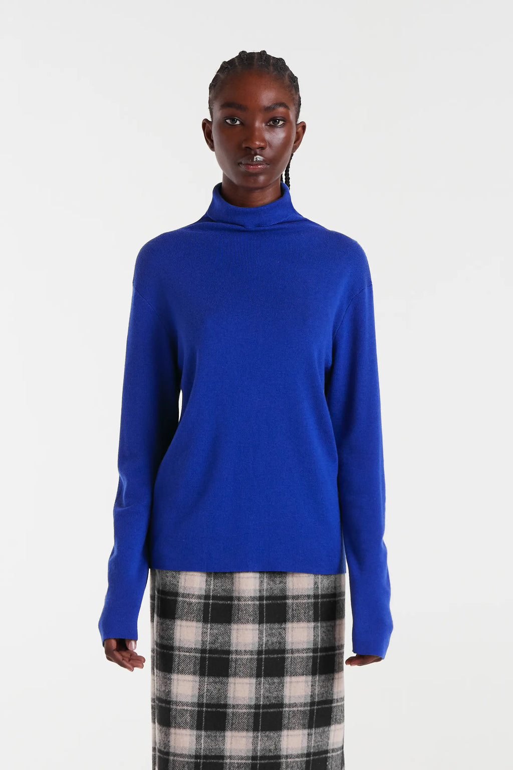 Cobalt Blue Rollneck Jersey