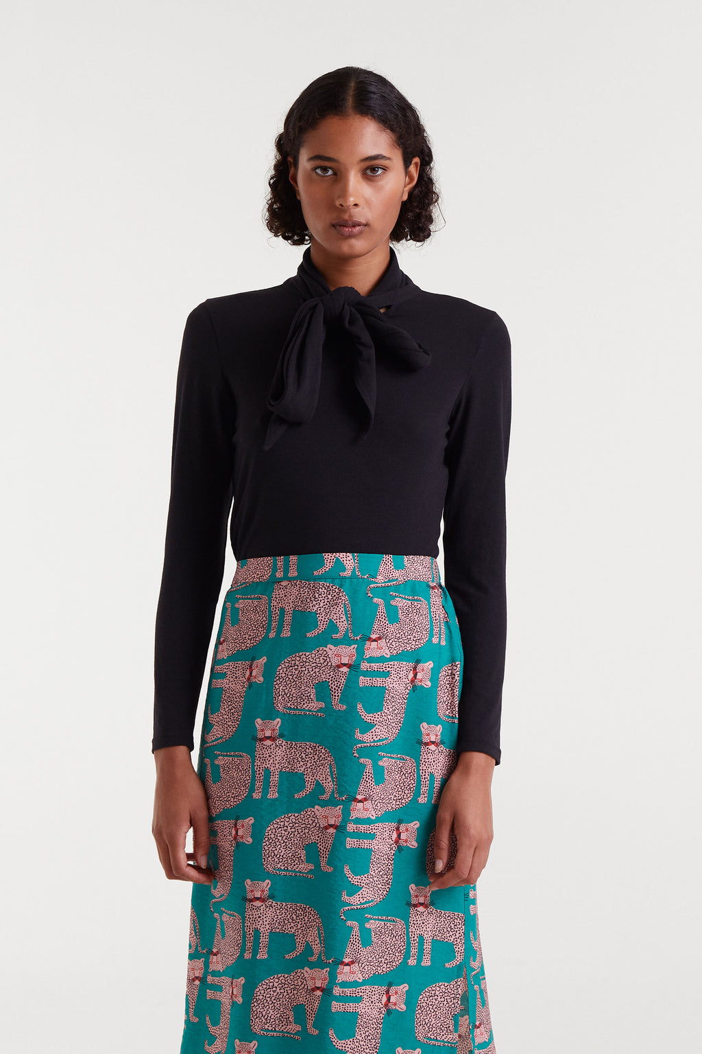 Long Sleeved Black Blouse