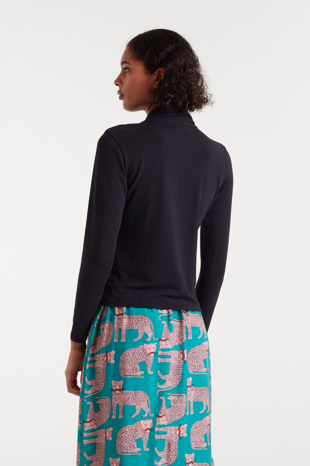 Long Sleeved Black Blouse