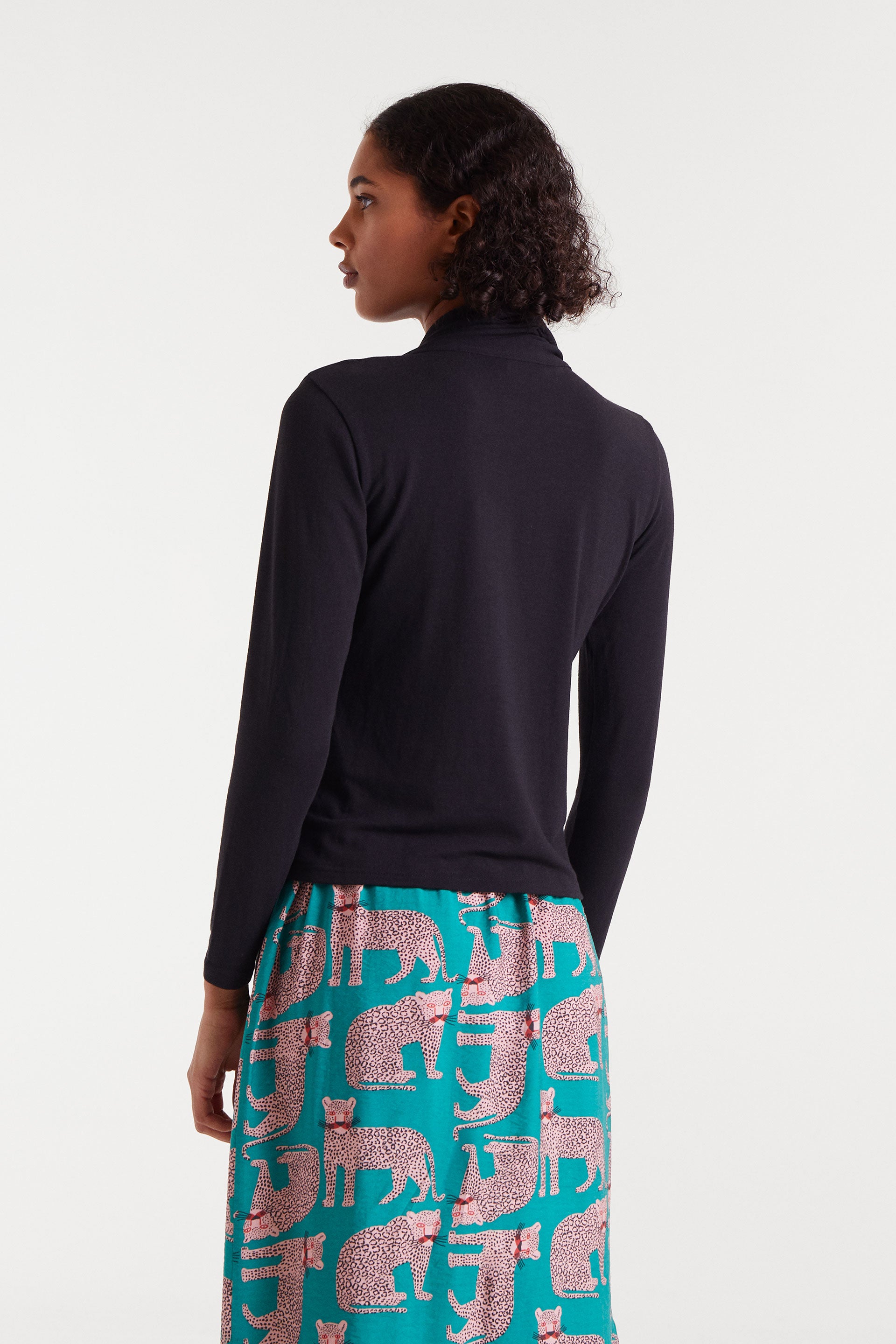 Long Sleeved Black Blouse