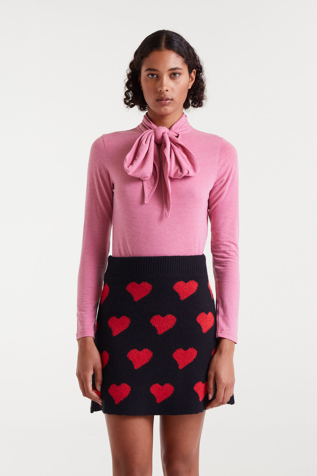 Long Sleeved Pink Blouse
