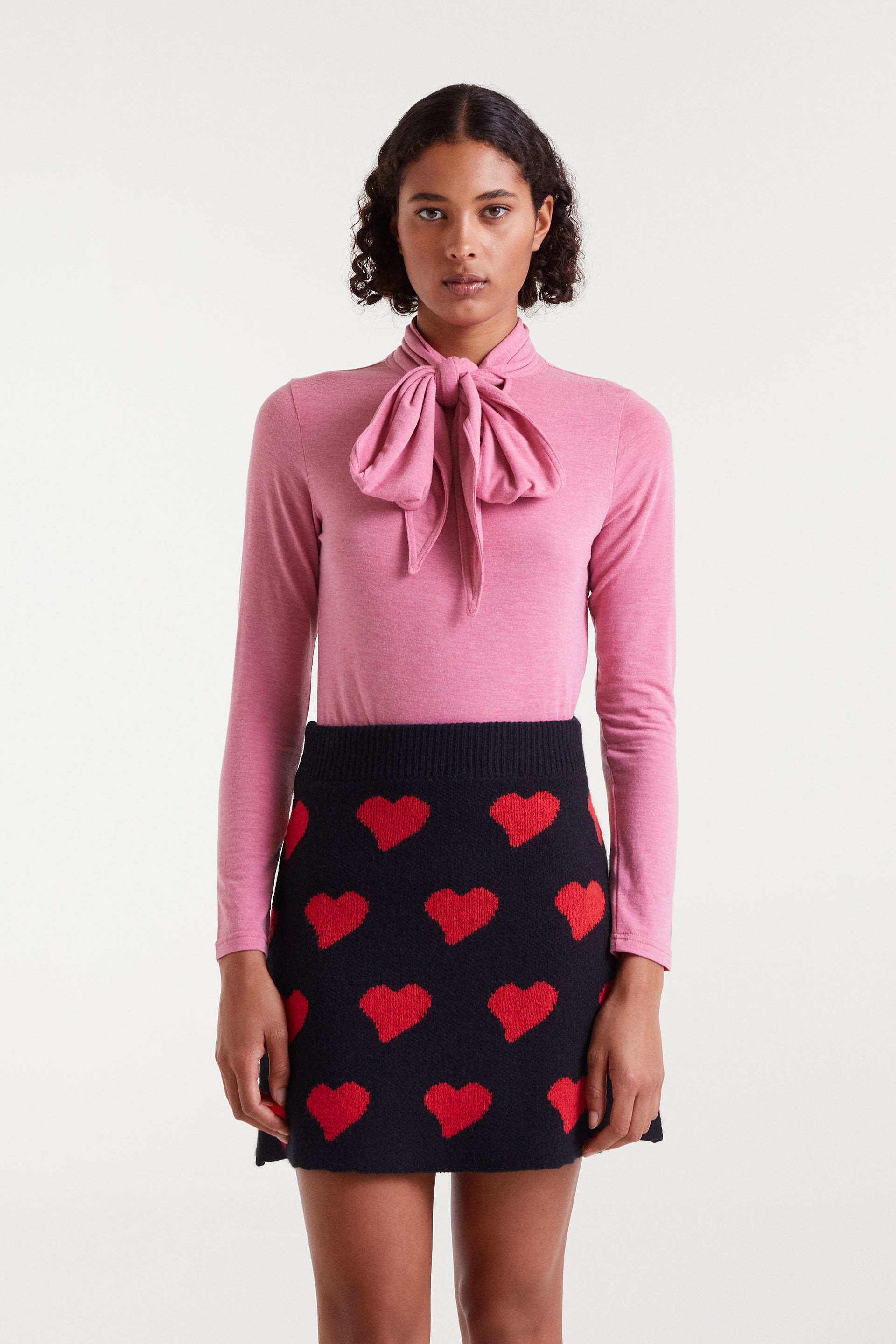 Long Sleeved Pink Blouse