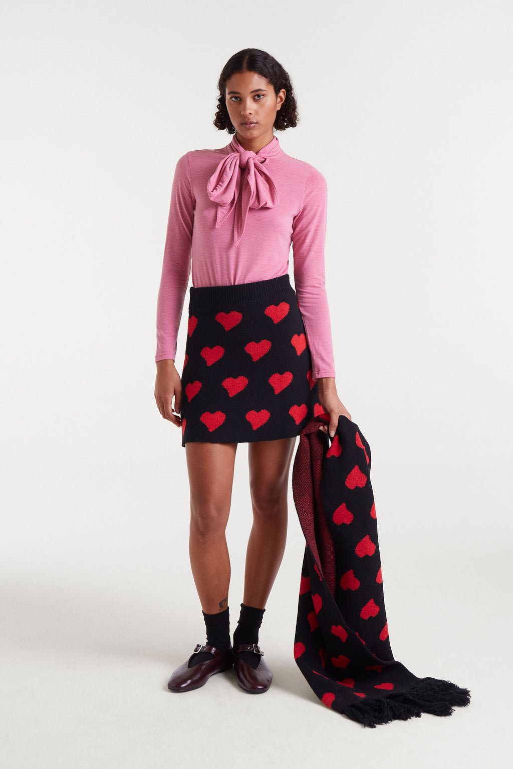 Long Sleeved Pink Blouse