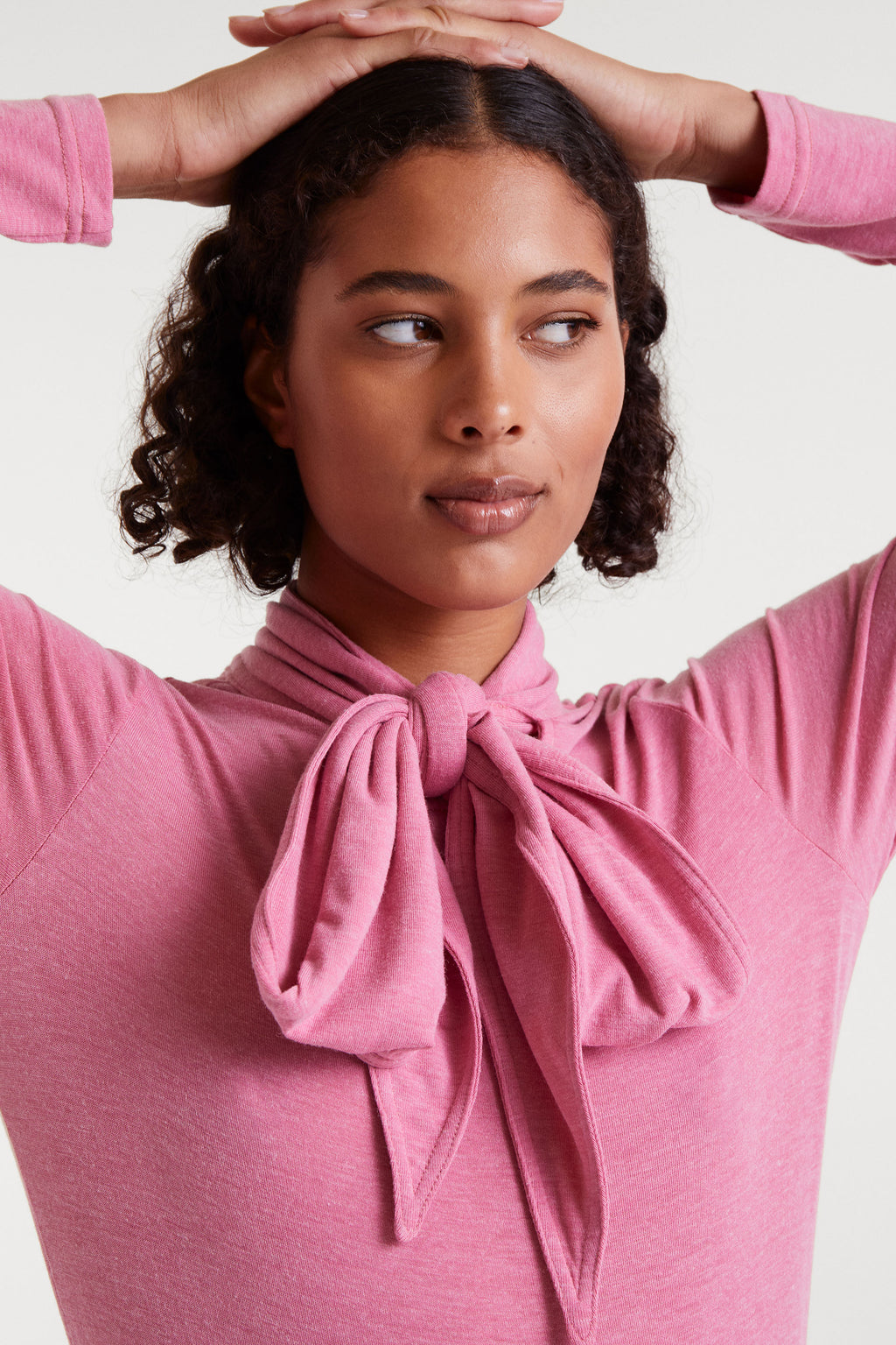Long Sleeved Pink Blouse
