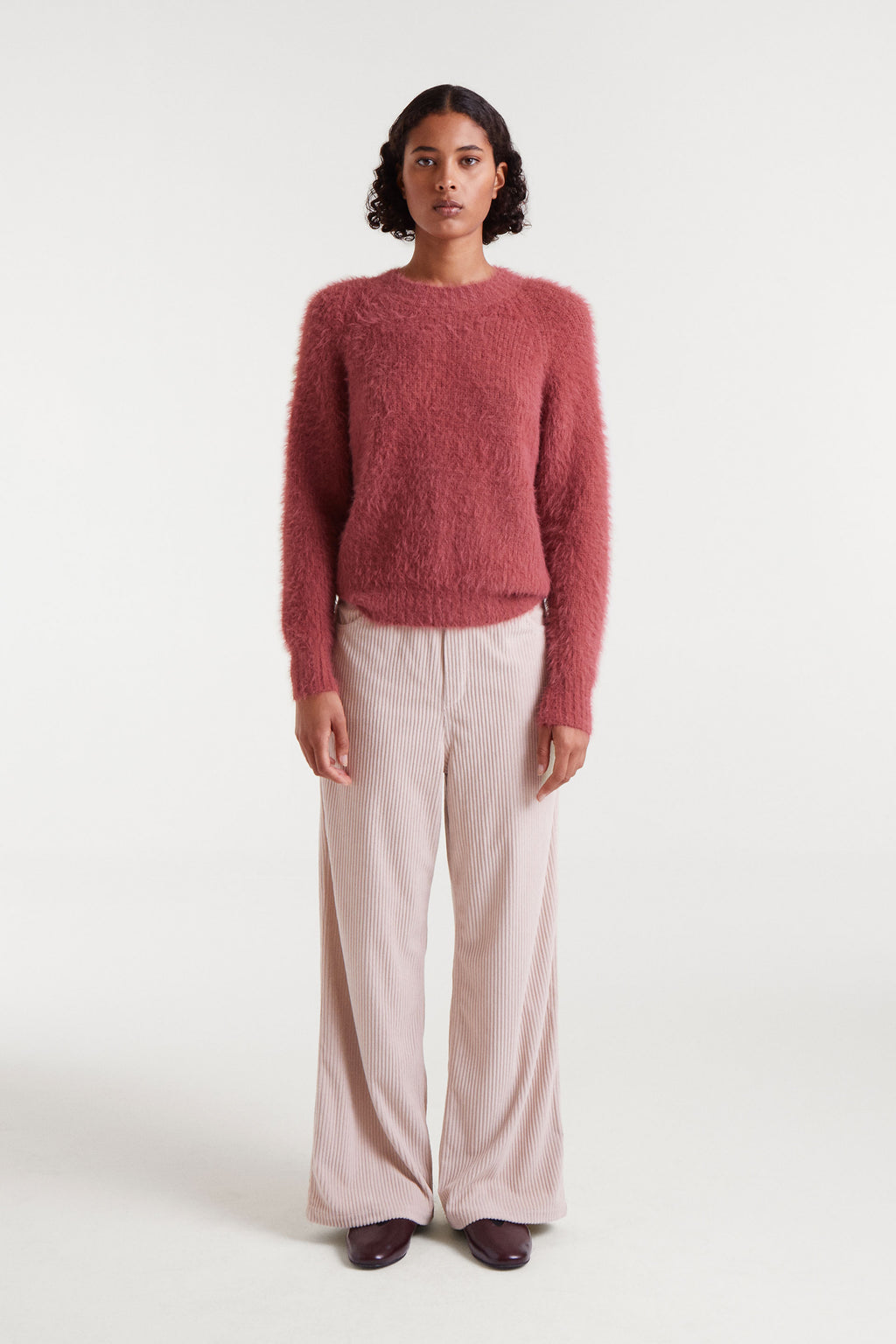 Corduroy Ecru Trousers