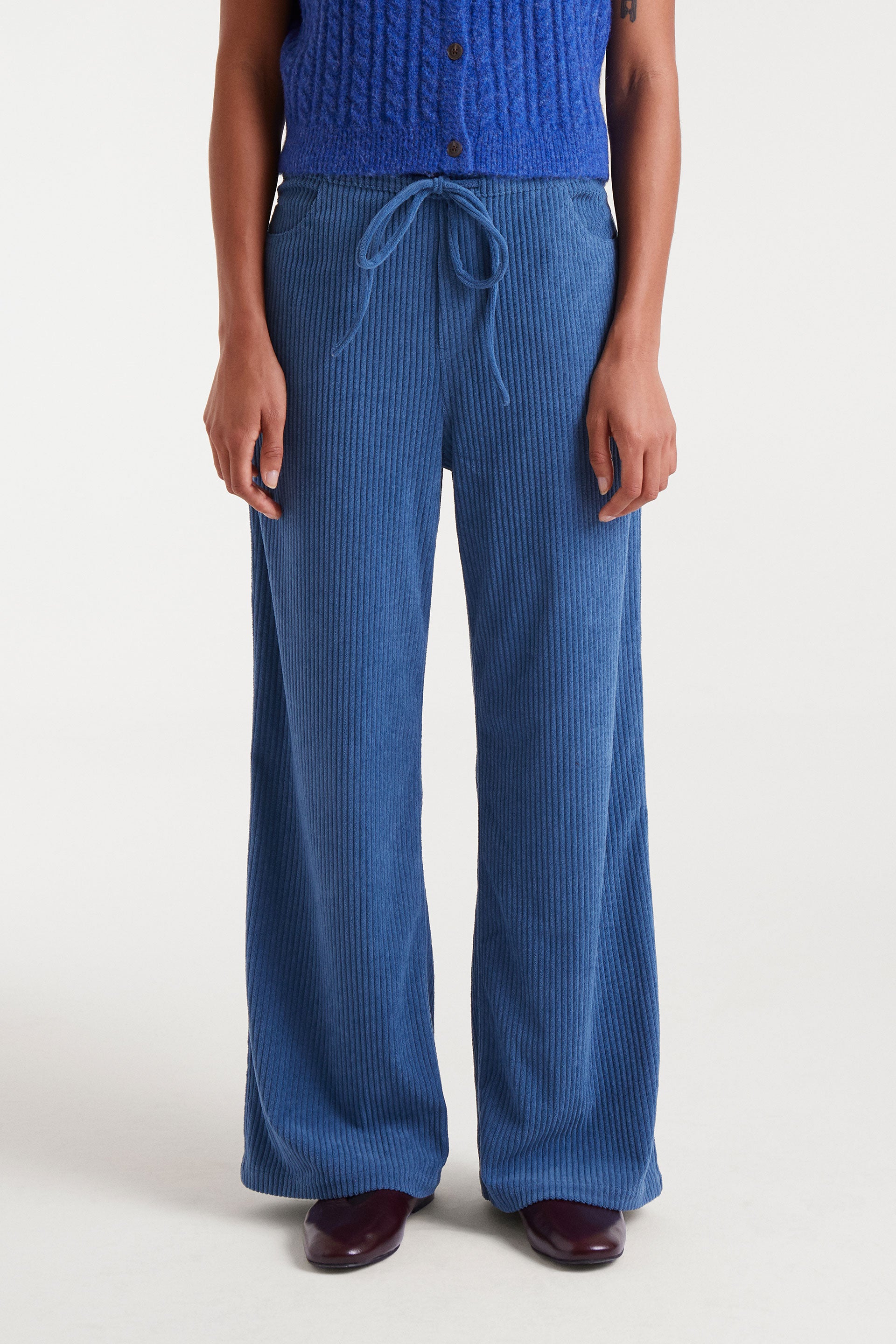 Corduroy Blue Trousers