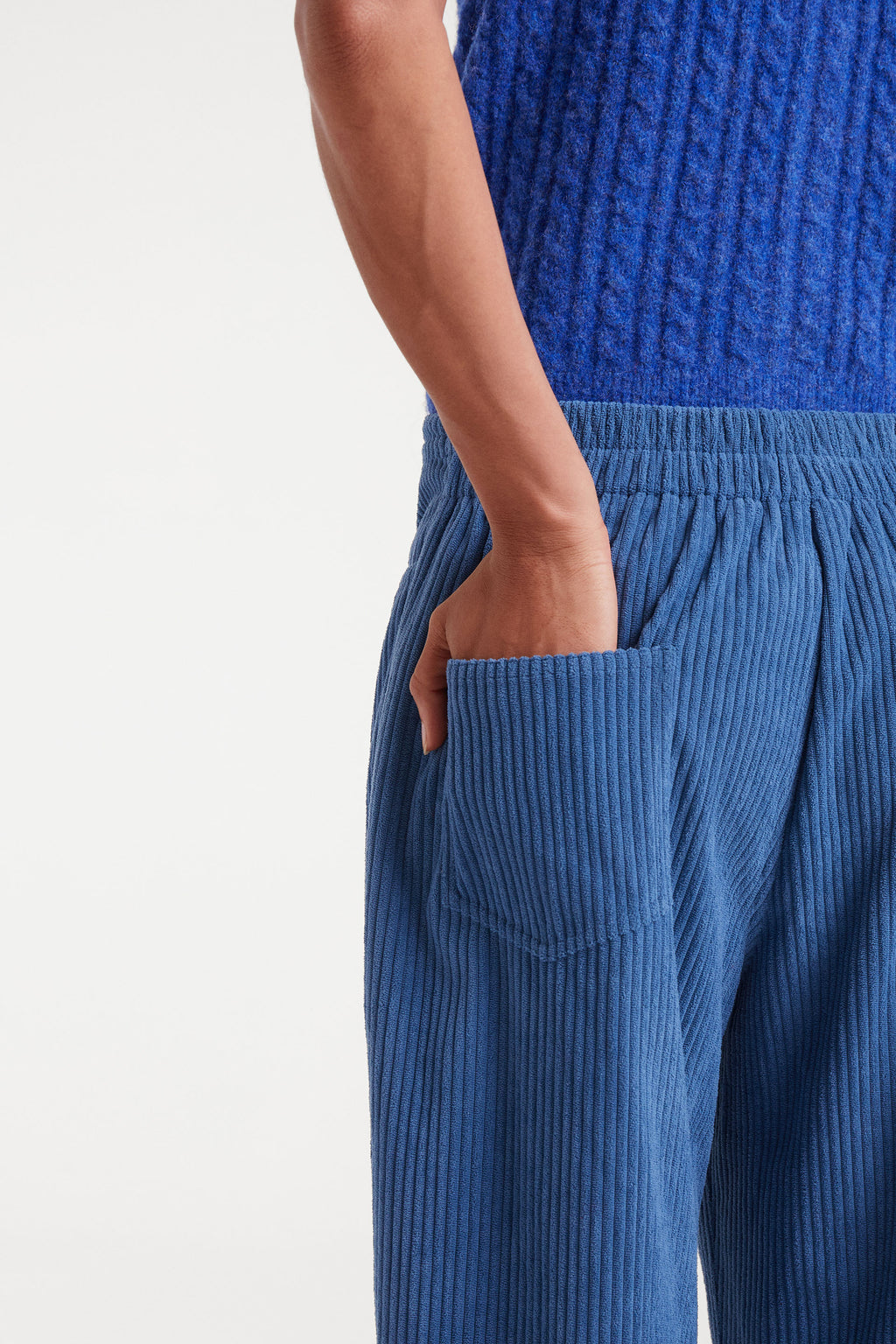 Corduroy Blue Trousers