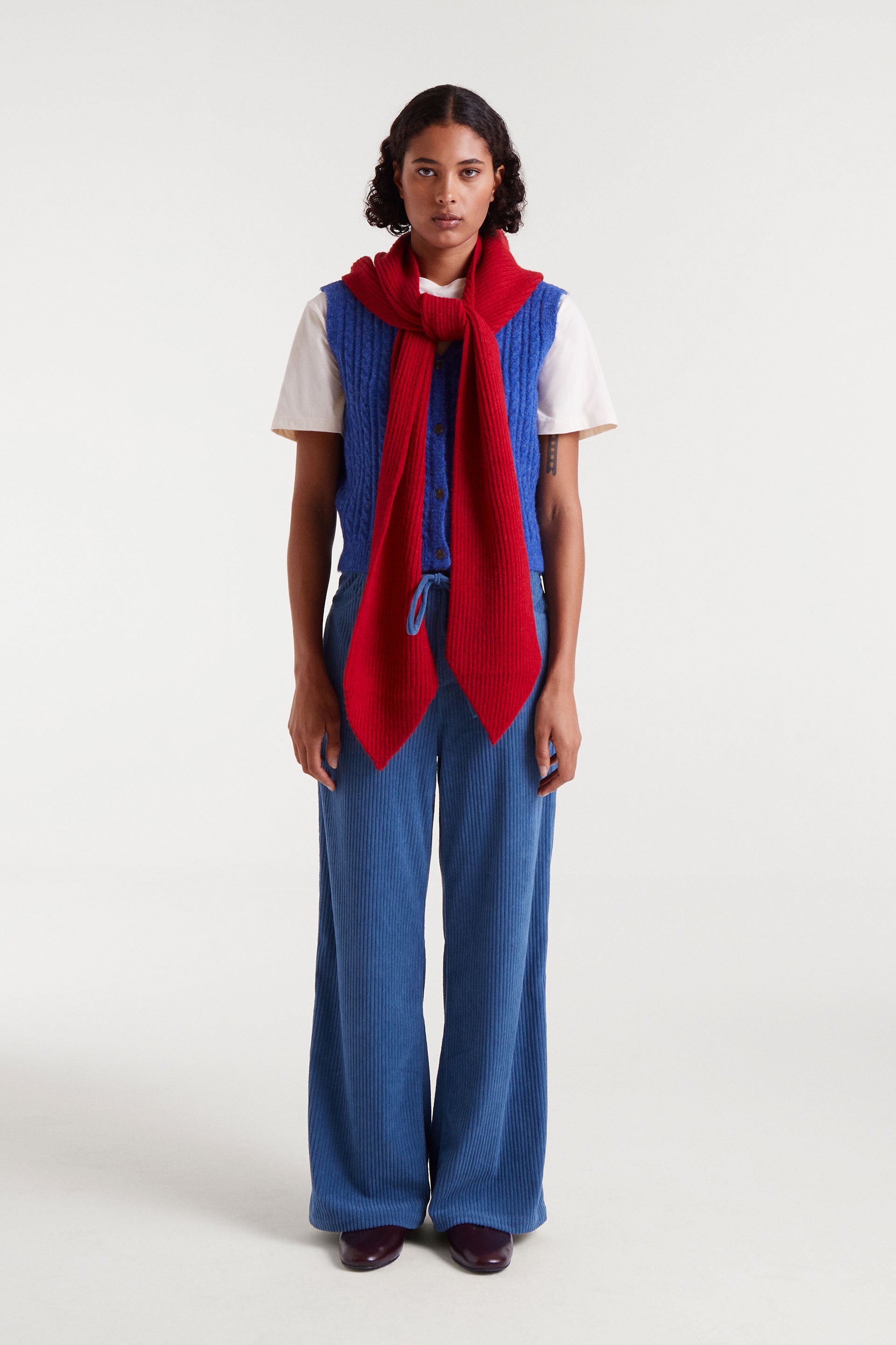 Corduroy Blue Trousers