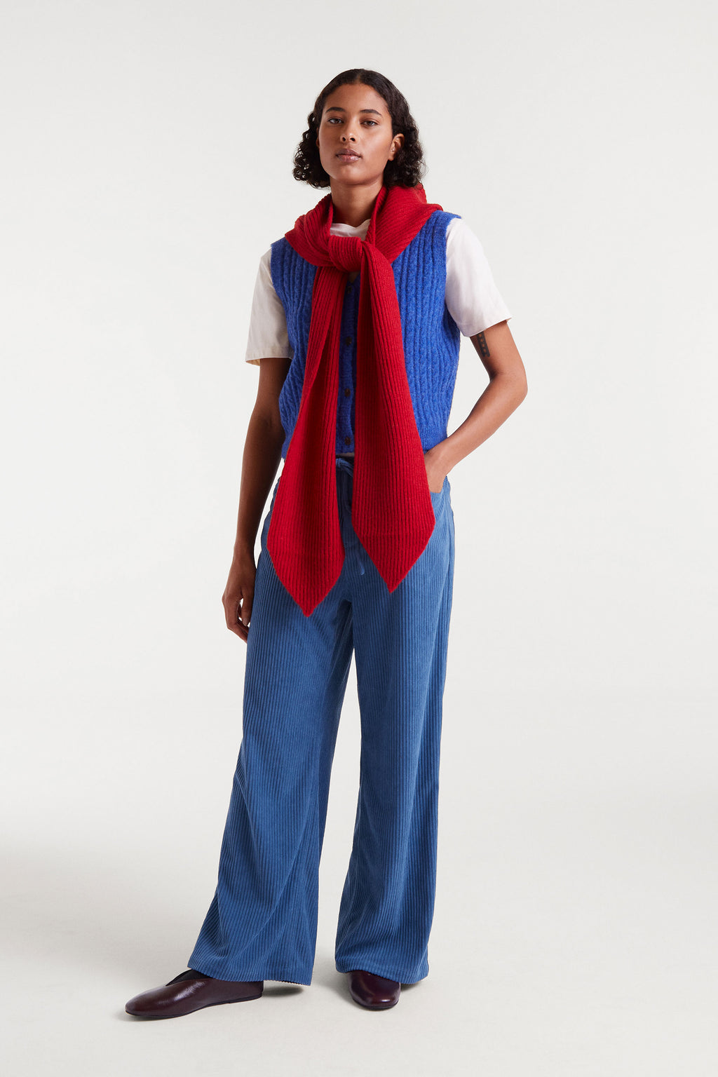 Corduroy Blue Trousers