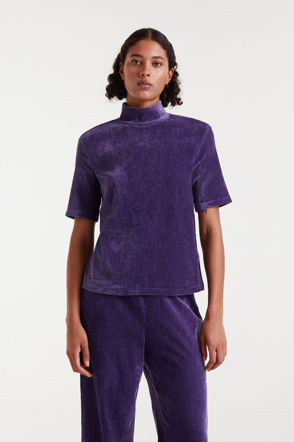 Purple Velvet Top