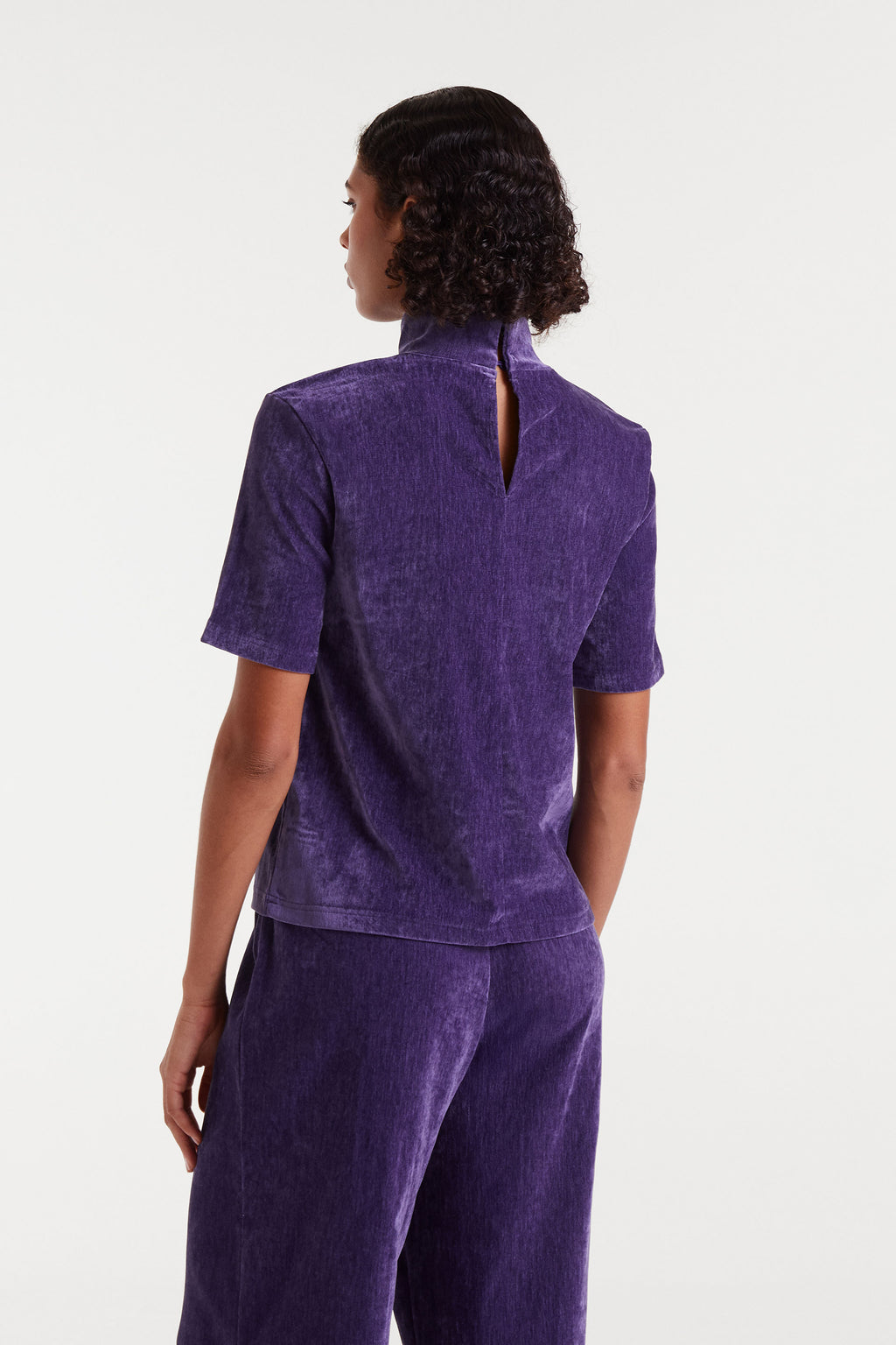 Purple Velvet Top