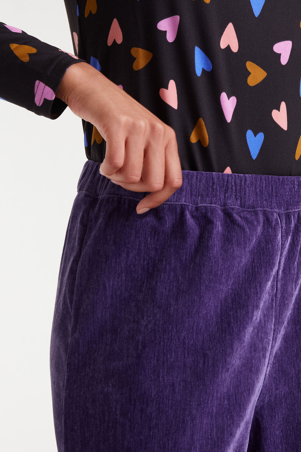 Purple Velvet Trousers