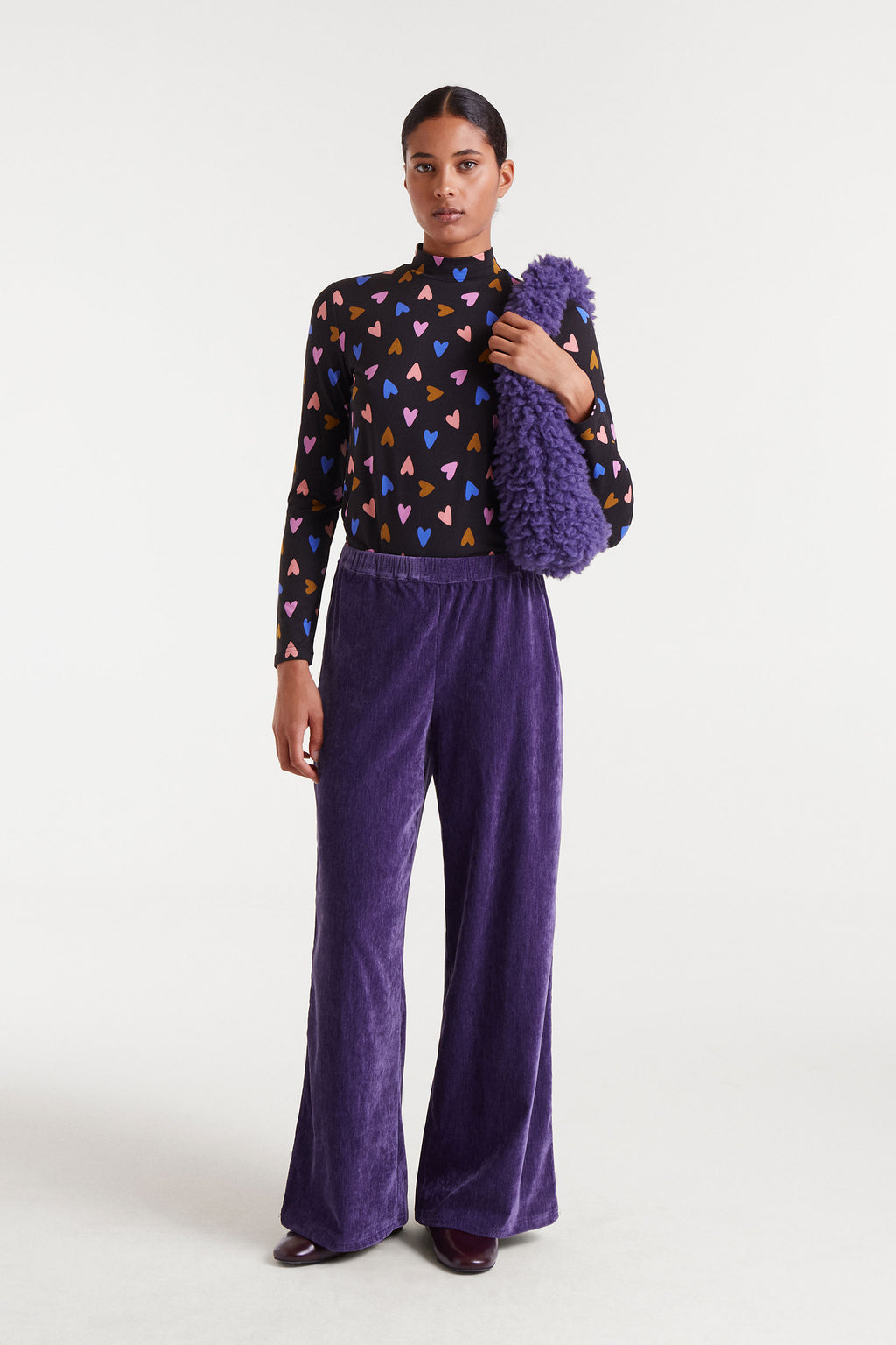 Purple Velvet Trousers
