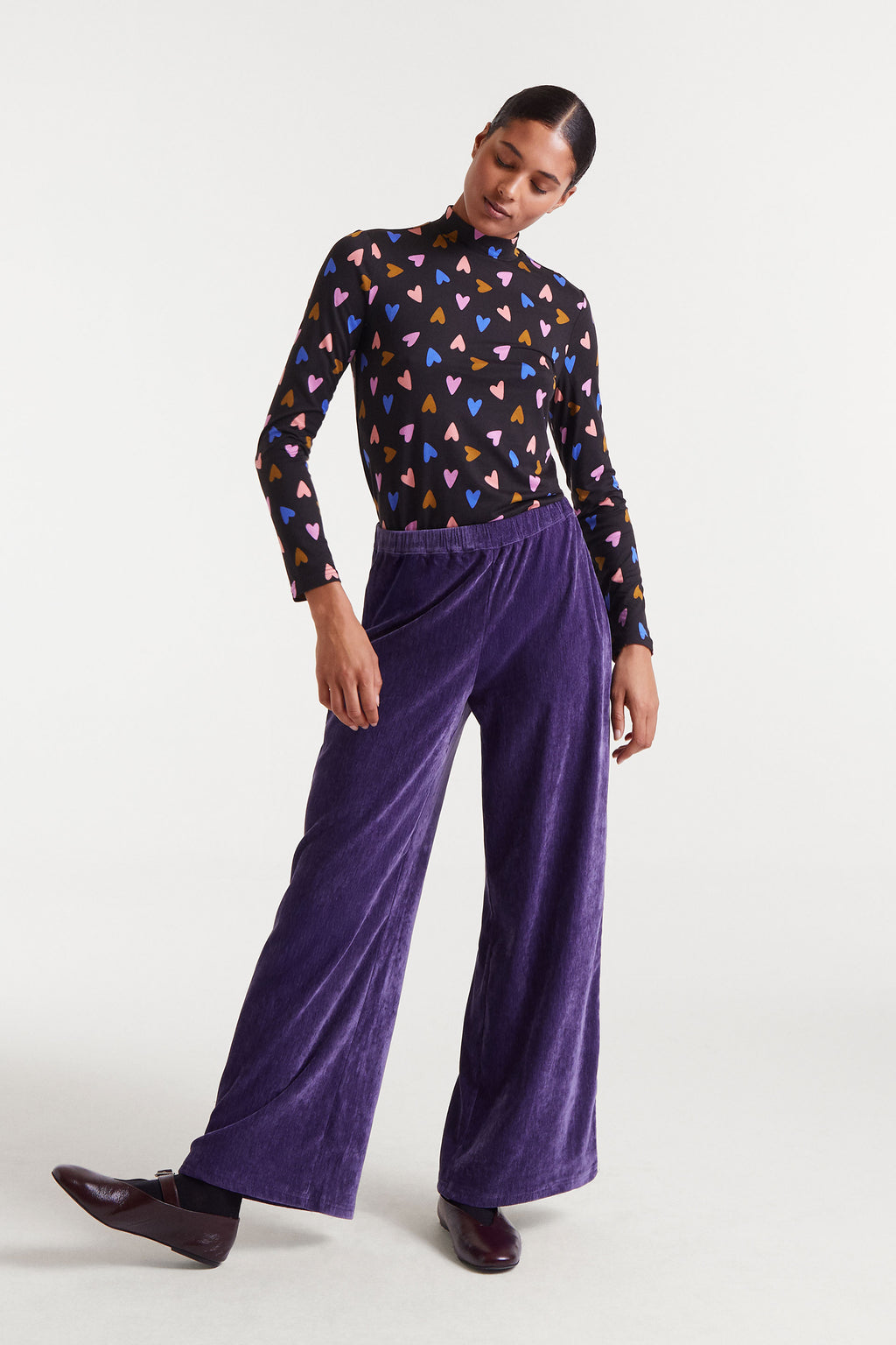 Purple Velvet Trousers