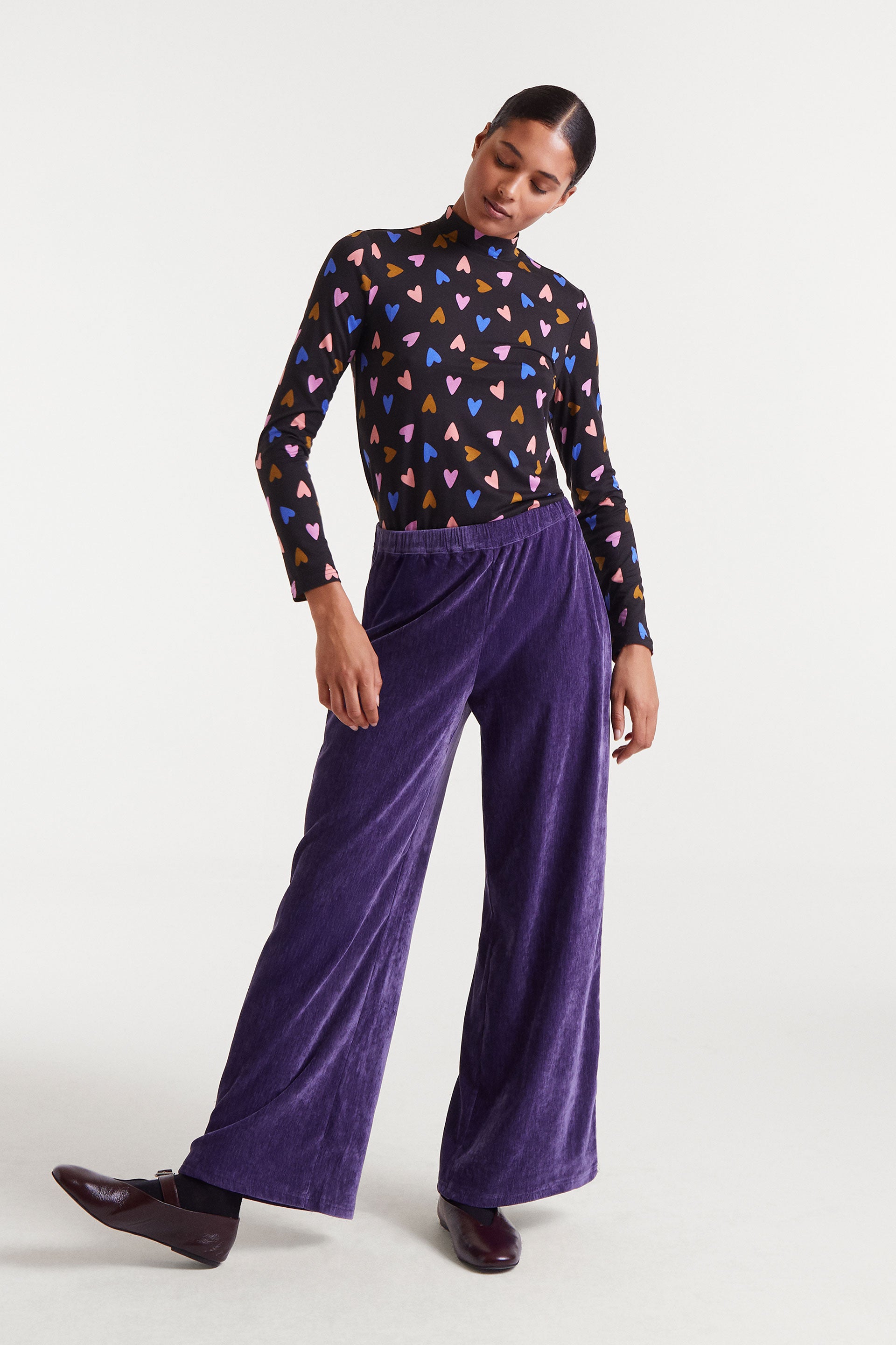 Purple Velvet Trousers