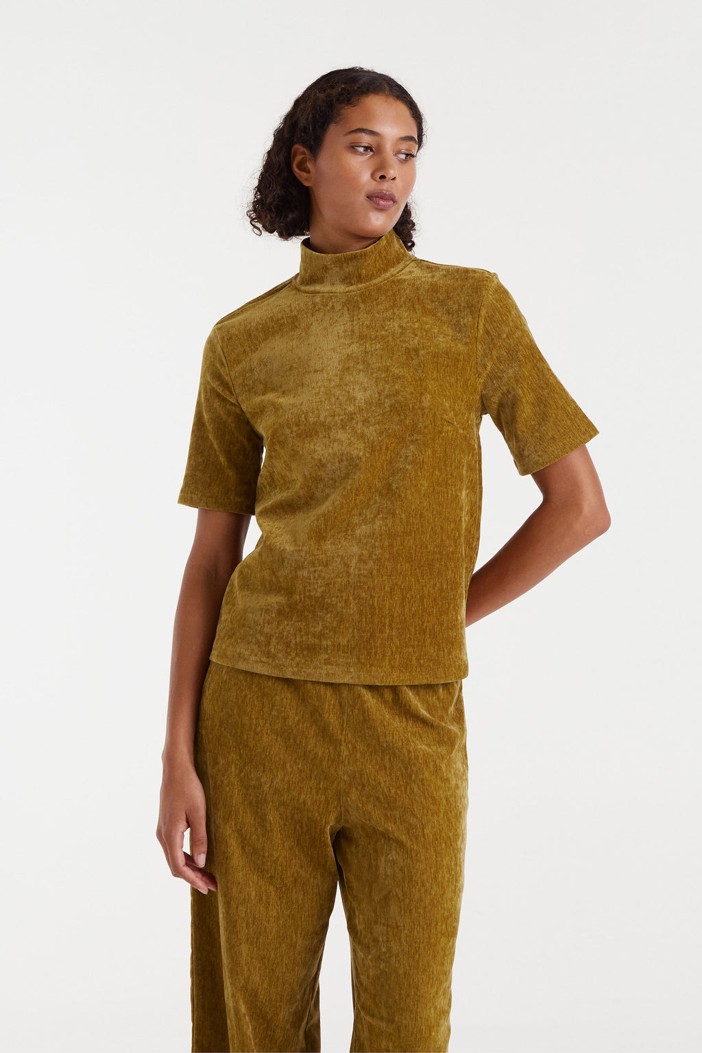 Velvet Ocher Top