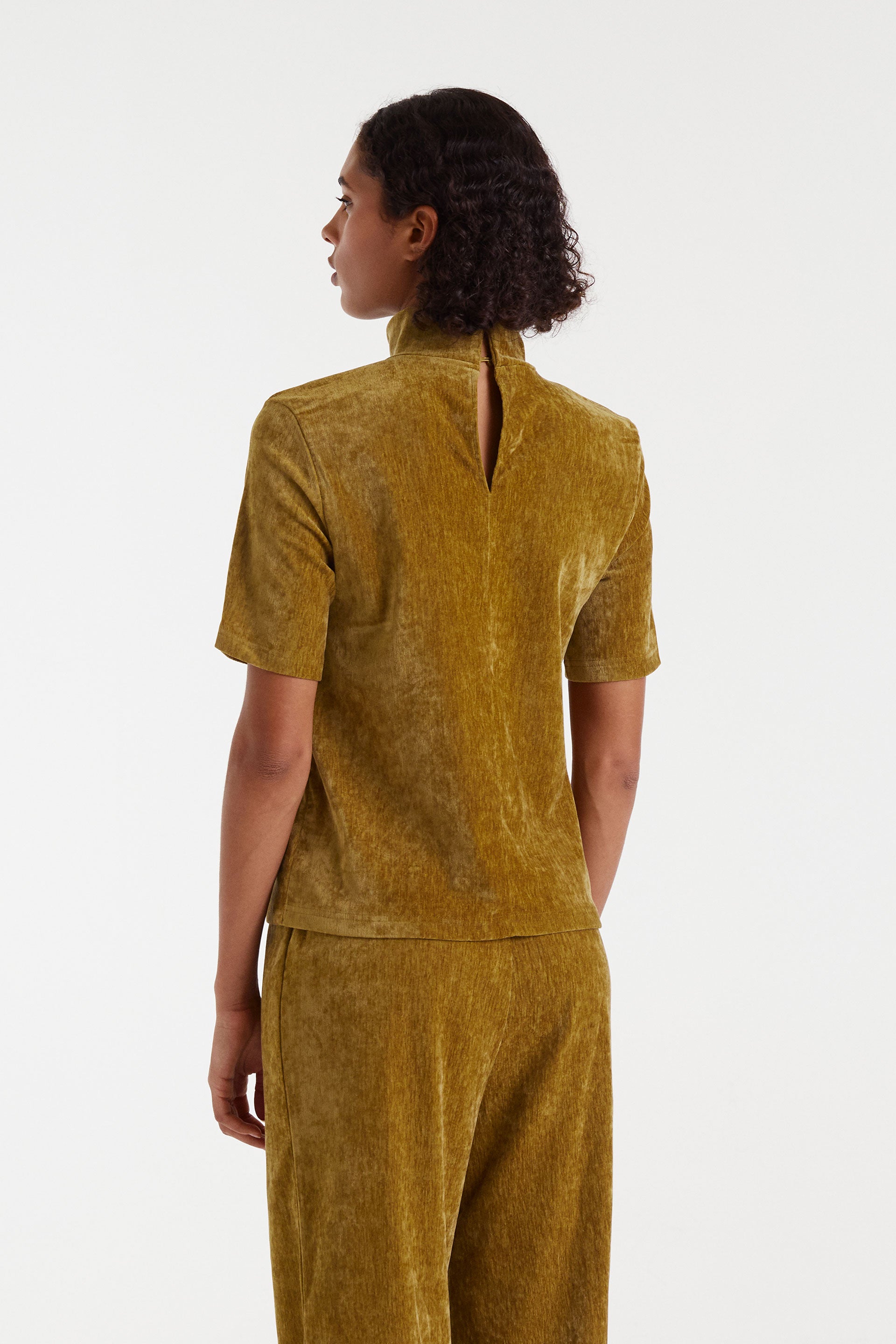 Velvet Ocher Top