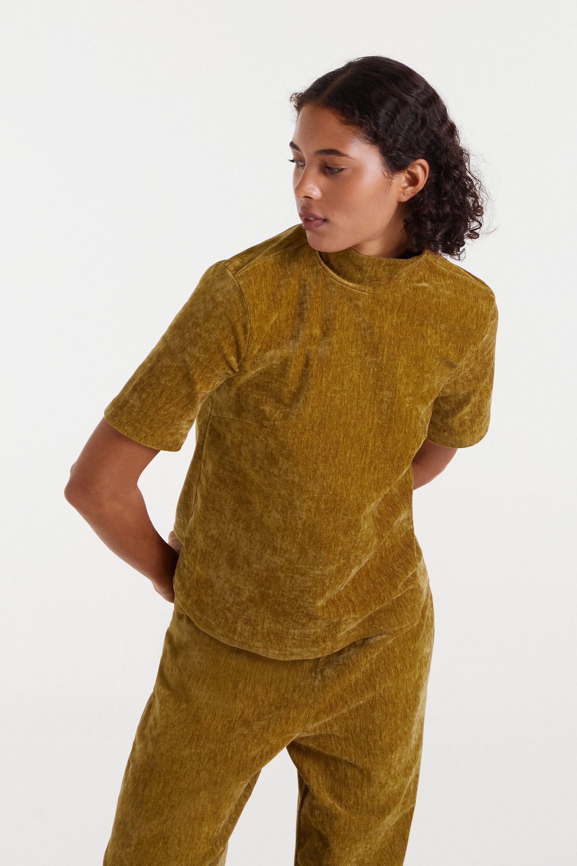 Velvet Ocher Top