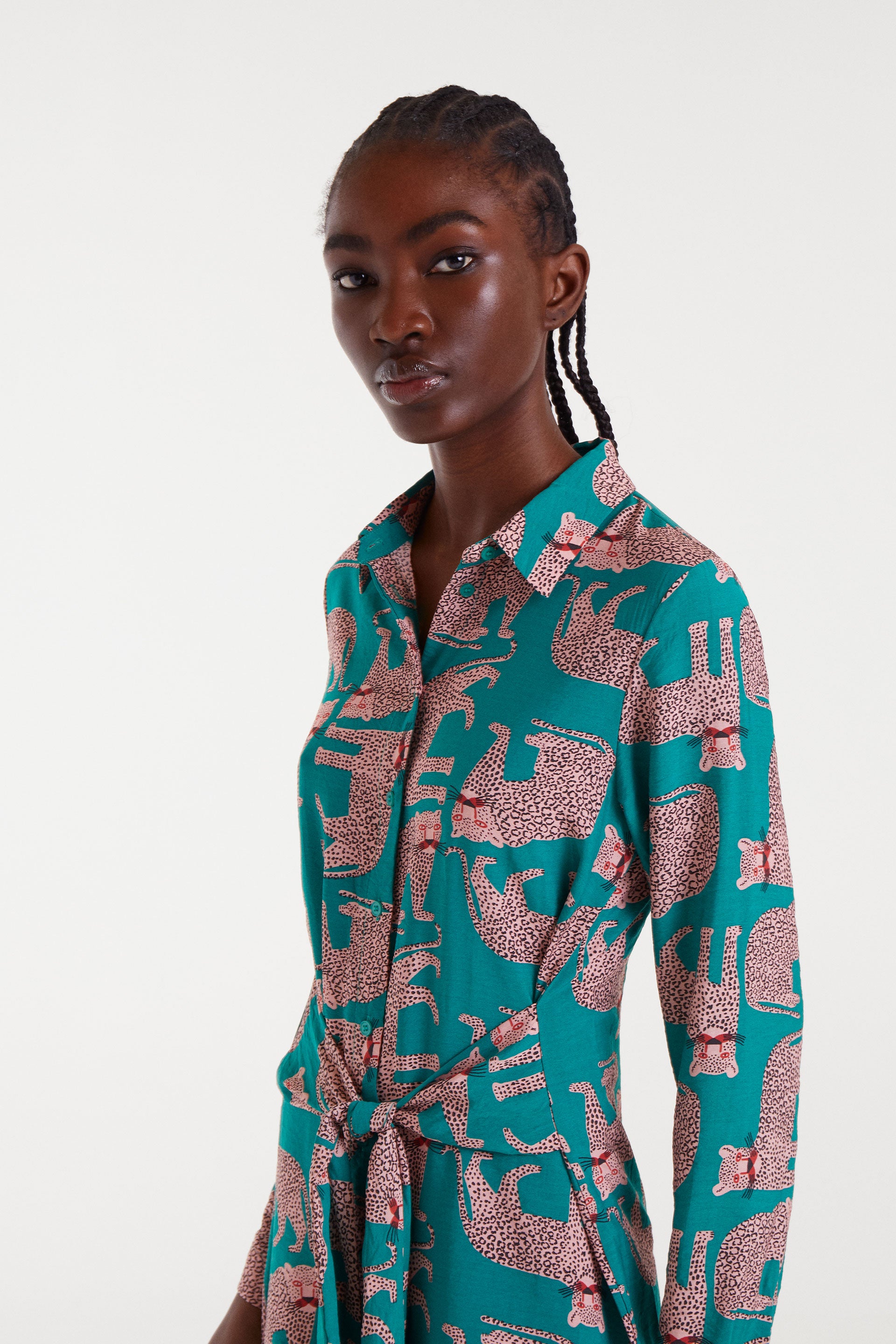 Leapord Midi Dress