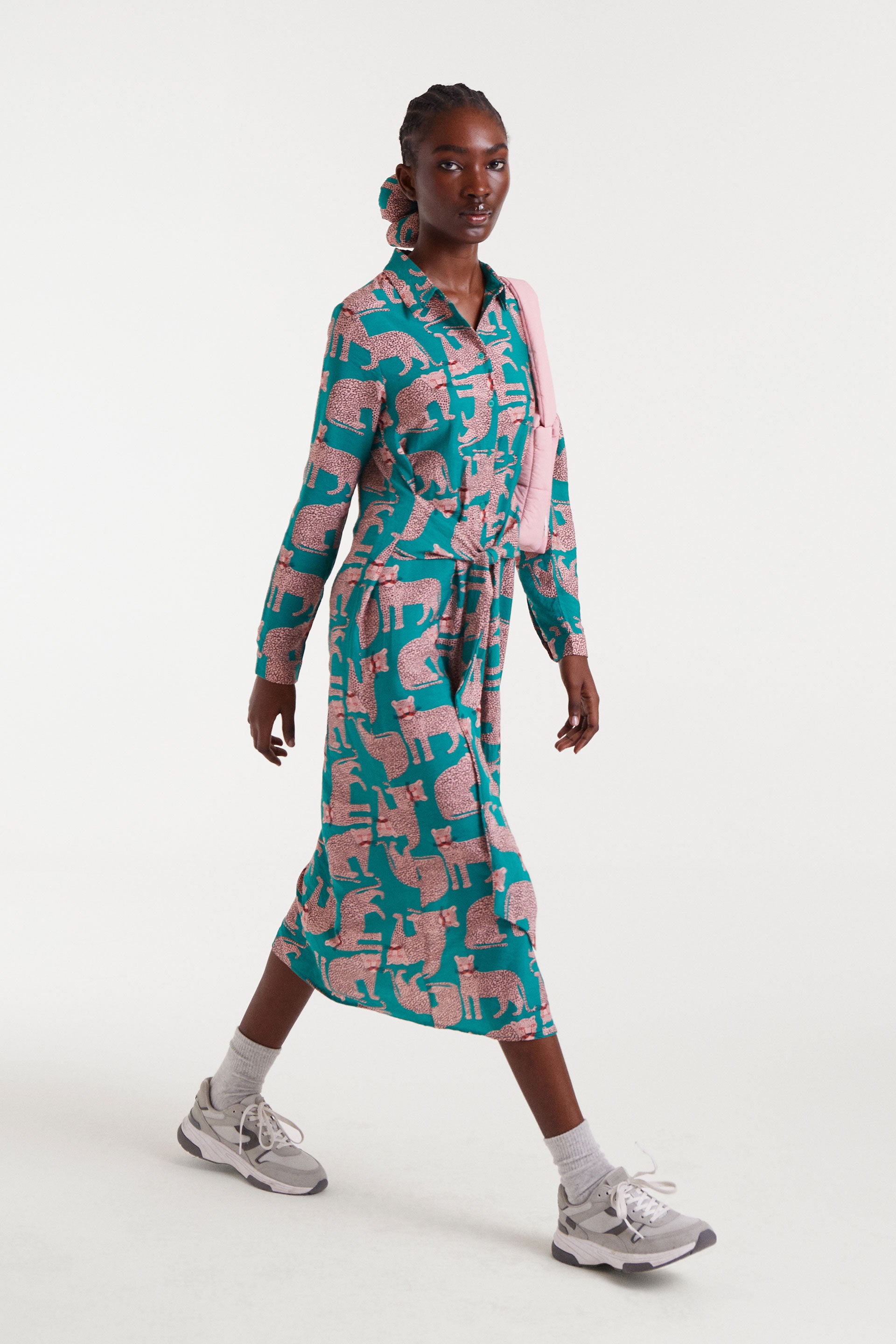 Leapord Midi Dress