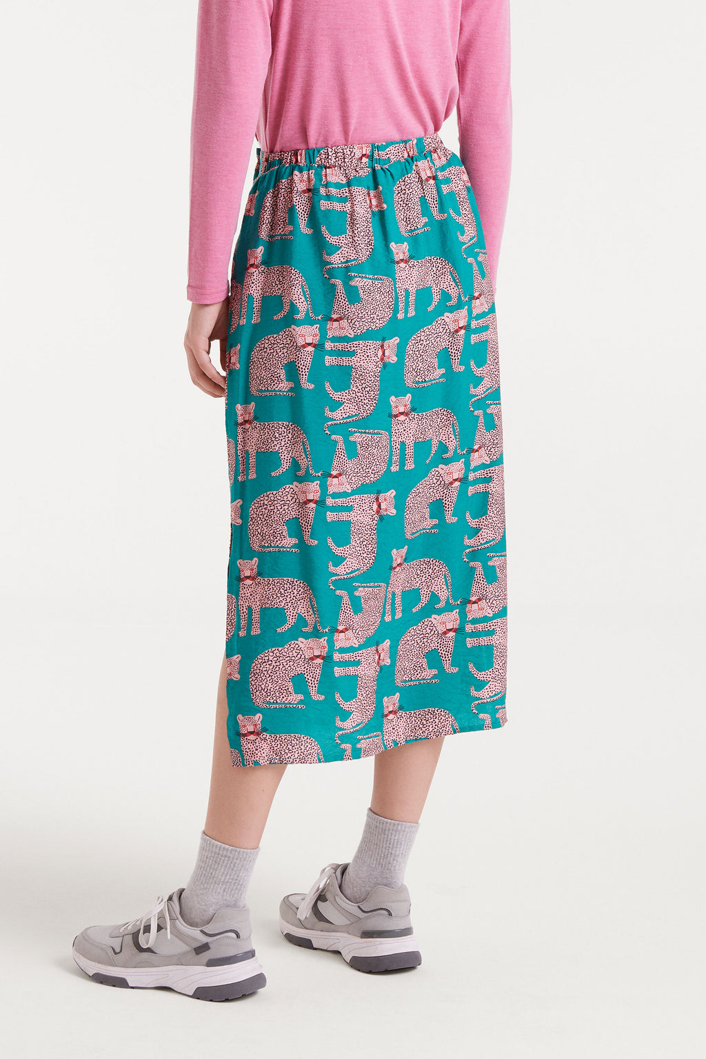 Midi Leapord Skirt