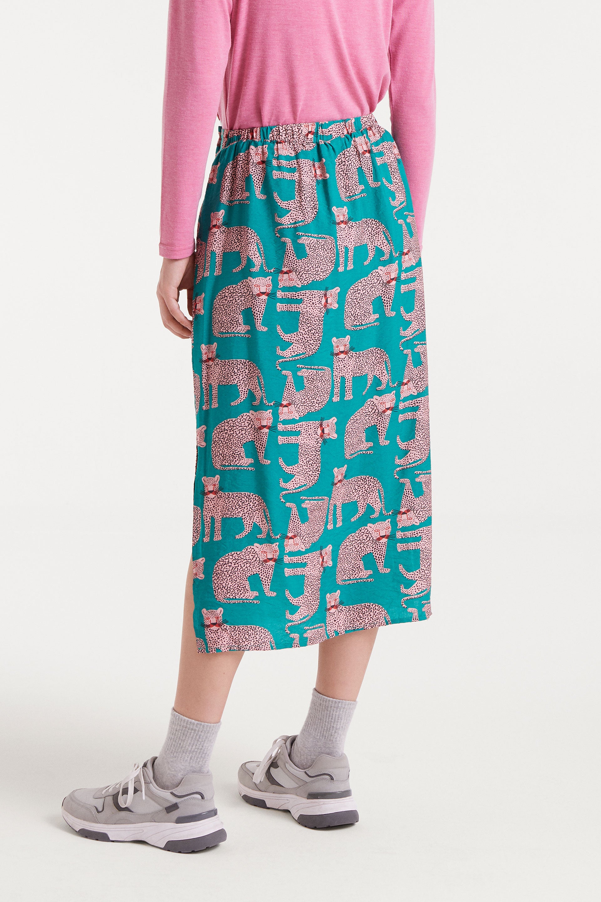 Midi Leapord Skirt