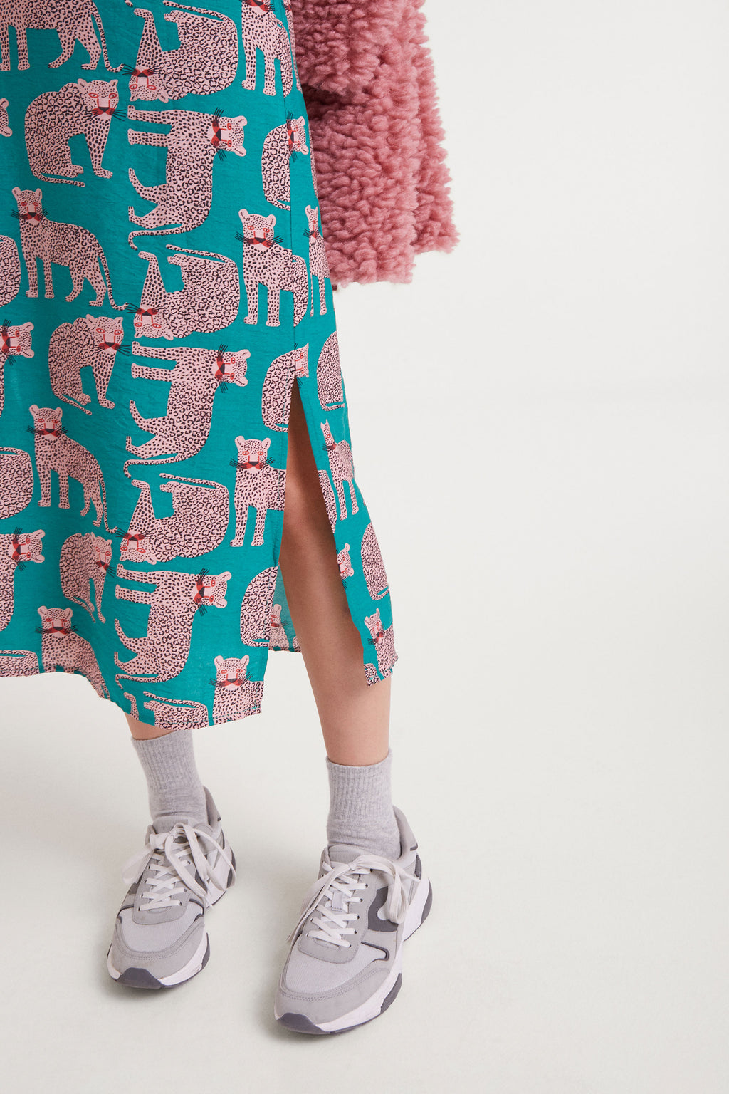 Midi Leapord Skirt